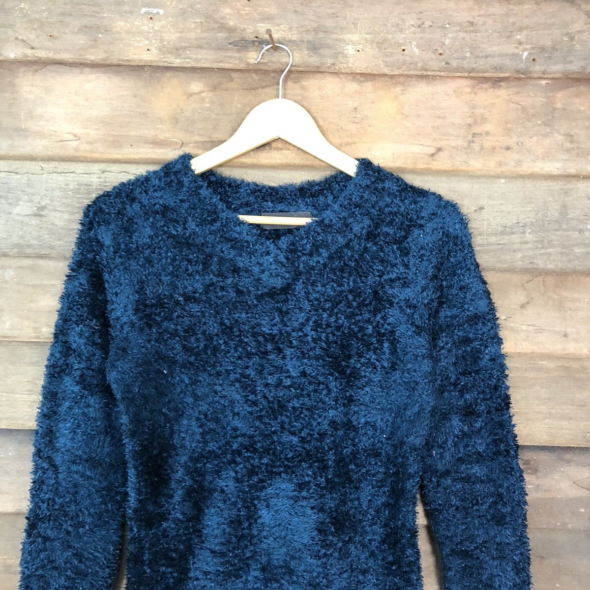 Japanese Brand Flow And Fixture Shag Shaggy Fur Mohair Knitwear #7028 Size M / US 6-8 / IT 42-44 - 2 Thumbnail