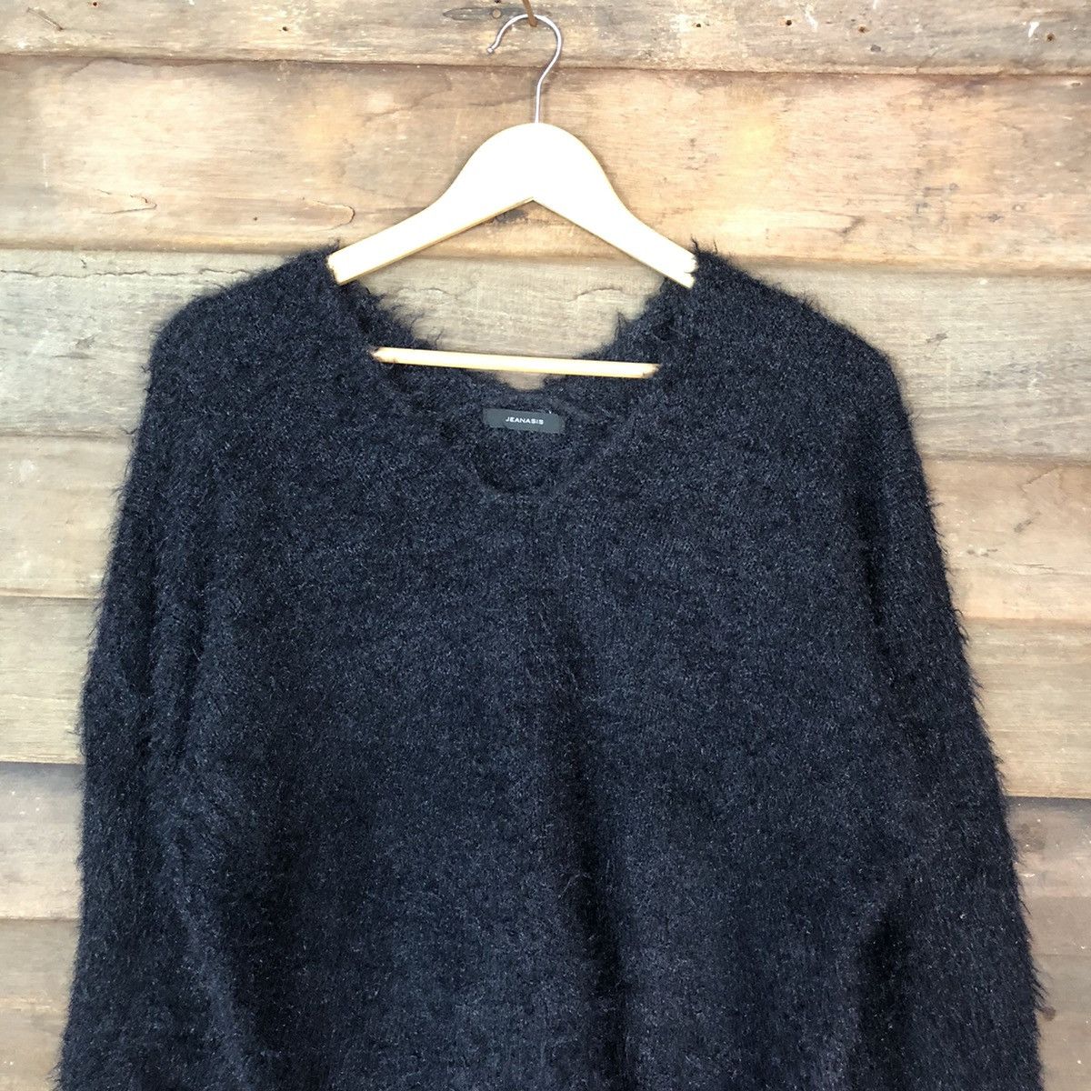 Japanese Brand Jeansis Shag Shaggy Fur Mohair Knitwear #7040 Size M / US 6-8 / IT 42-44 - 2 Thumbnail