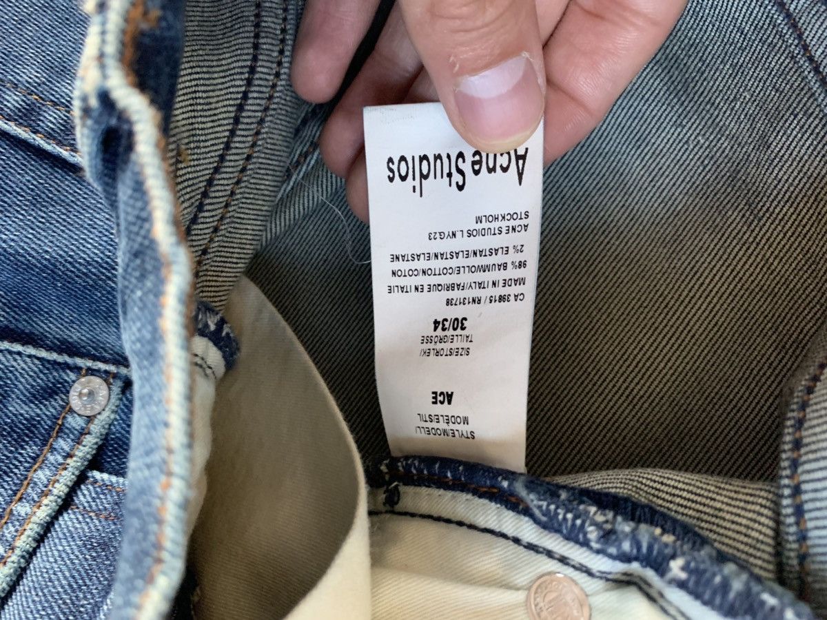 Acne Studios 30 x 34 Ace Denim in Indigo Size US 30 / EU 46 - 12 Thumbnail