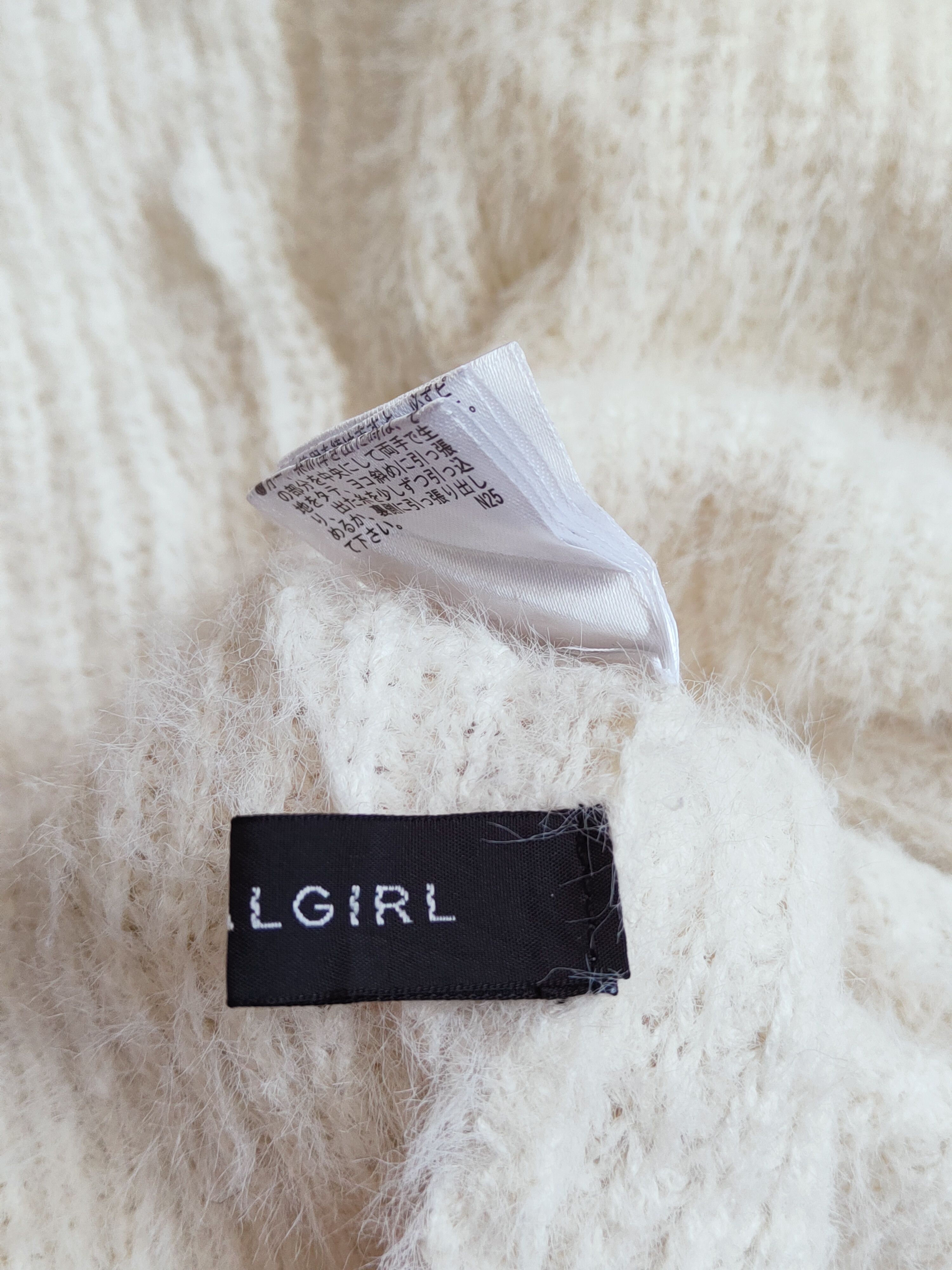 Homespun Knitwear Spiral Girl White Shag Shaggy Fur Mohair Knitwear #S281 Size M / US 6-8 / IT 42-44 - 14 Thumbnail