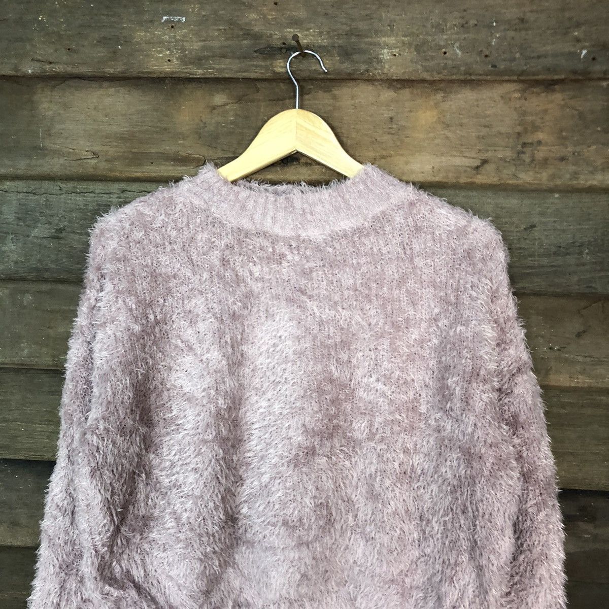 Homespun Knitwear × Japanese Brand Earth Music & Econolgy Shag Shaggy Fur Mohair Knitwear #6968 Size M / US 6-8 / IT 42-44 - 2 Thumbnail