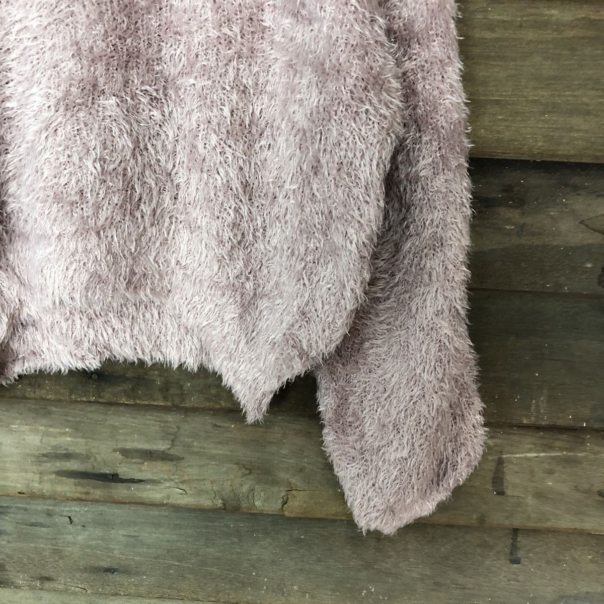 Homespun Knitwear × Japanese Brand Earth Music & Econolgy Shag Shaggy Fur Mohair Knitwear #6968 Size M / US 6-8 / IT 42-44 - 5 Thumbnail