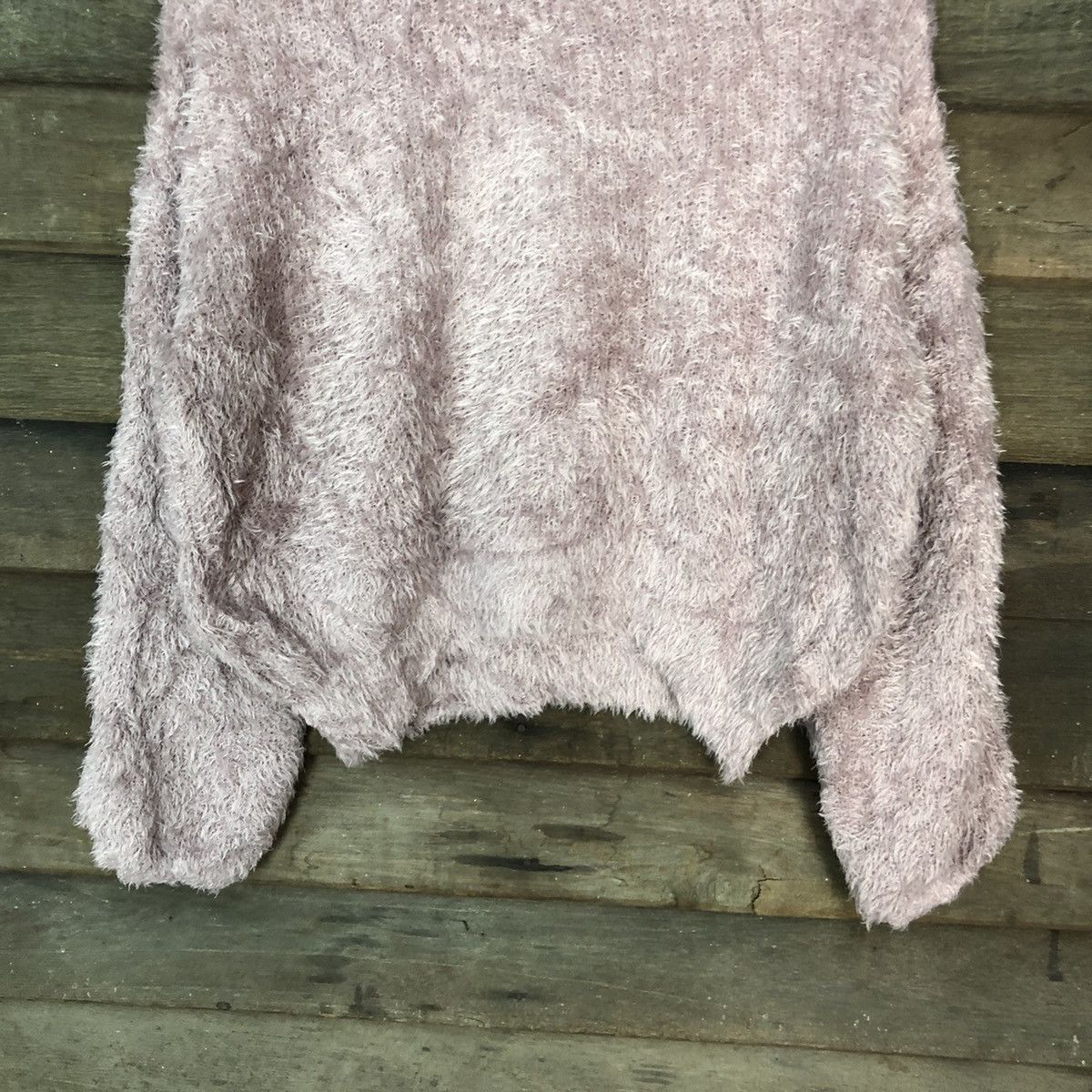 Homespun Knitwear × Japanese Brand Earth Music & Econolgy Shag Shaggy Fur Mohair Knitwear #6968 Size M / US 6-8 / IT 42-44 - 3 Thumbnail
