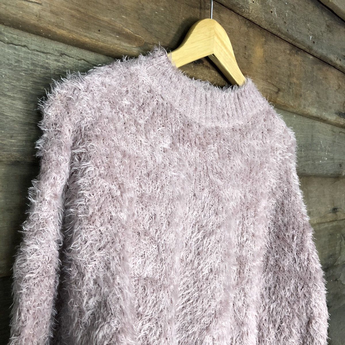 Homespun Knitwear × Japanese Brand Earth Music & Econolgy Shag Shaggy Fur Mohair Knitwear #6968 Size M / US 6-8 / IT 42-44 - 6 Thumbnail
