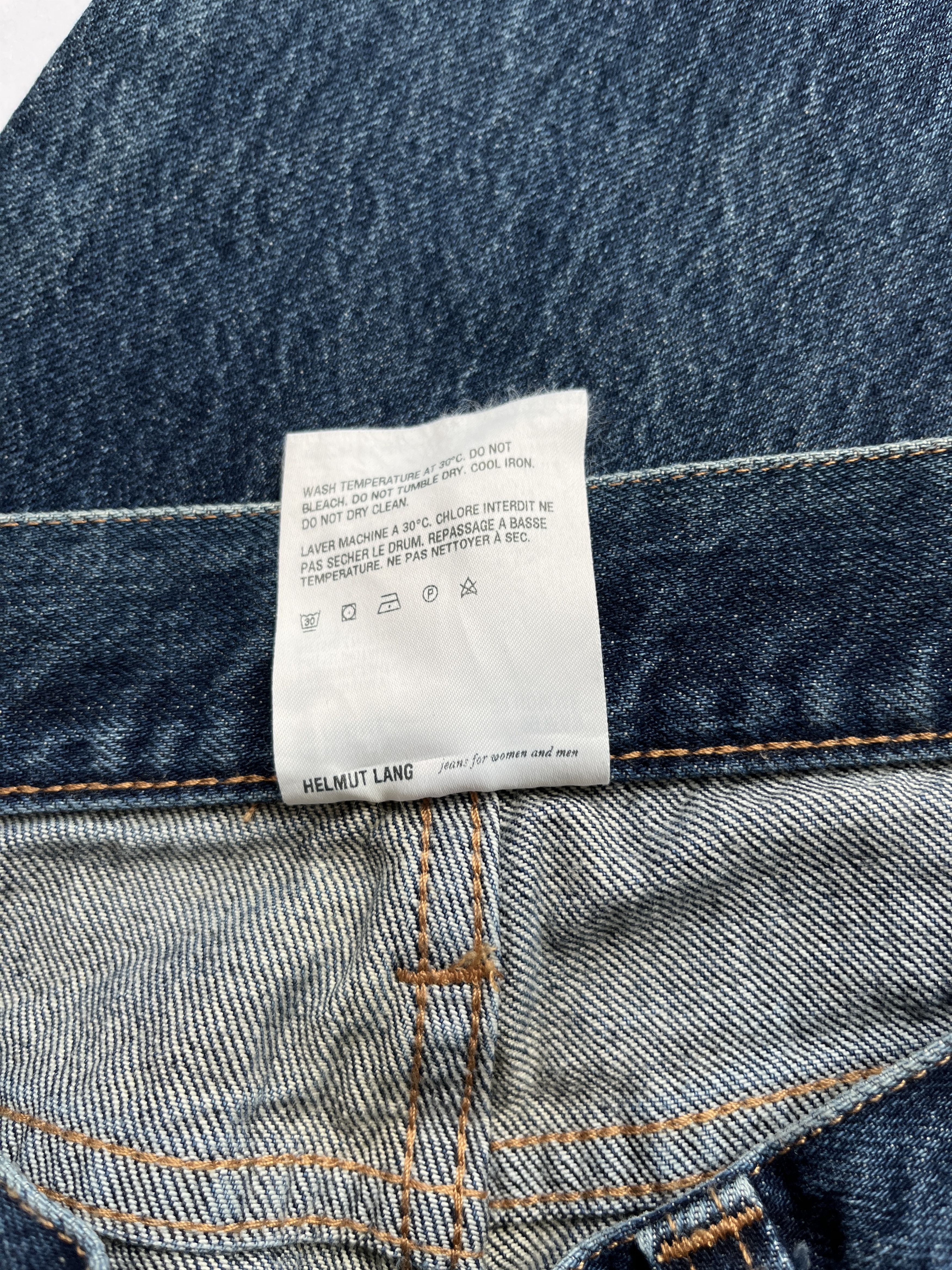 Helmut Lang ⚡️QUICK SALE⚡️2019 Helmut Lang Masc Lo Drainpipe Blue Jeans Size 26" / US 2 / IT 38 - 4 Thumbnail