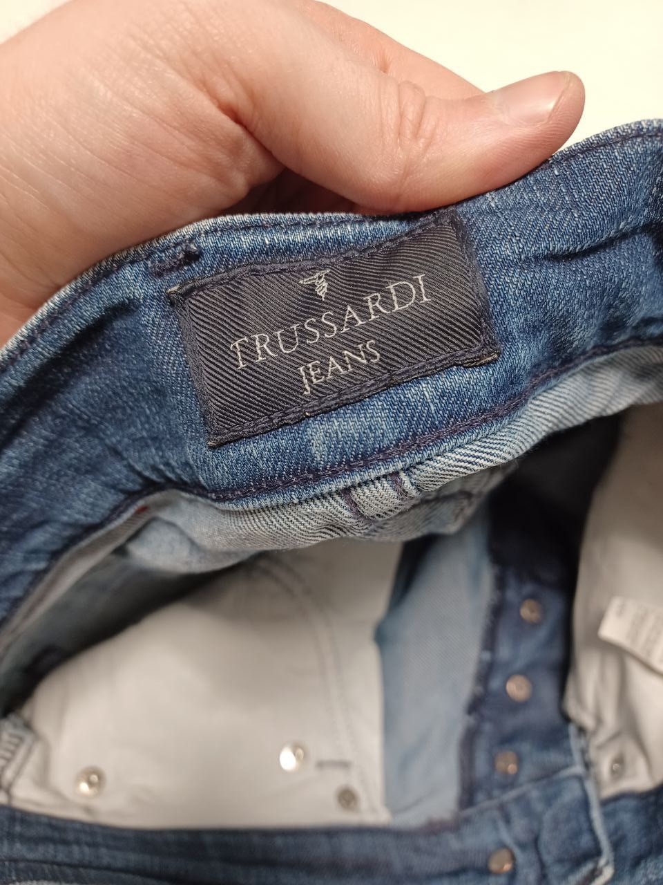 Trussardi Trussardi Made in Italy vintage luxury jeans denim Size US 31 - 3 Thumbnail