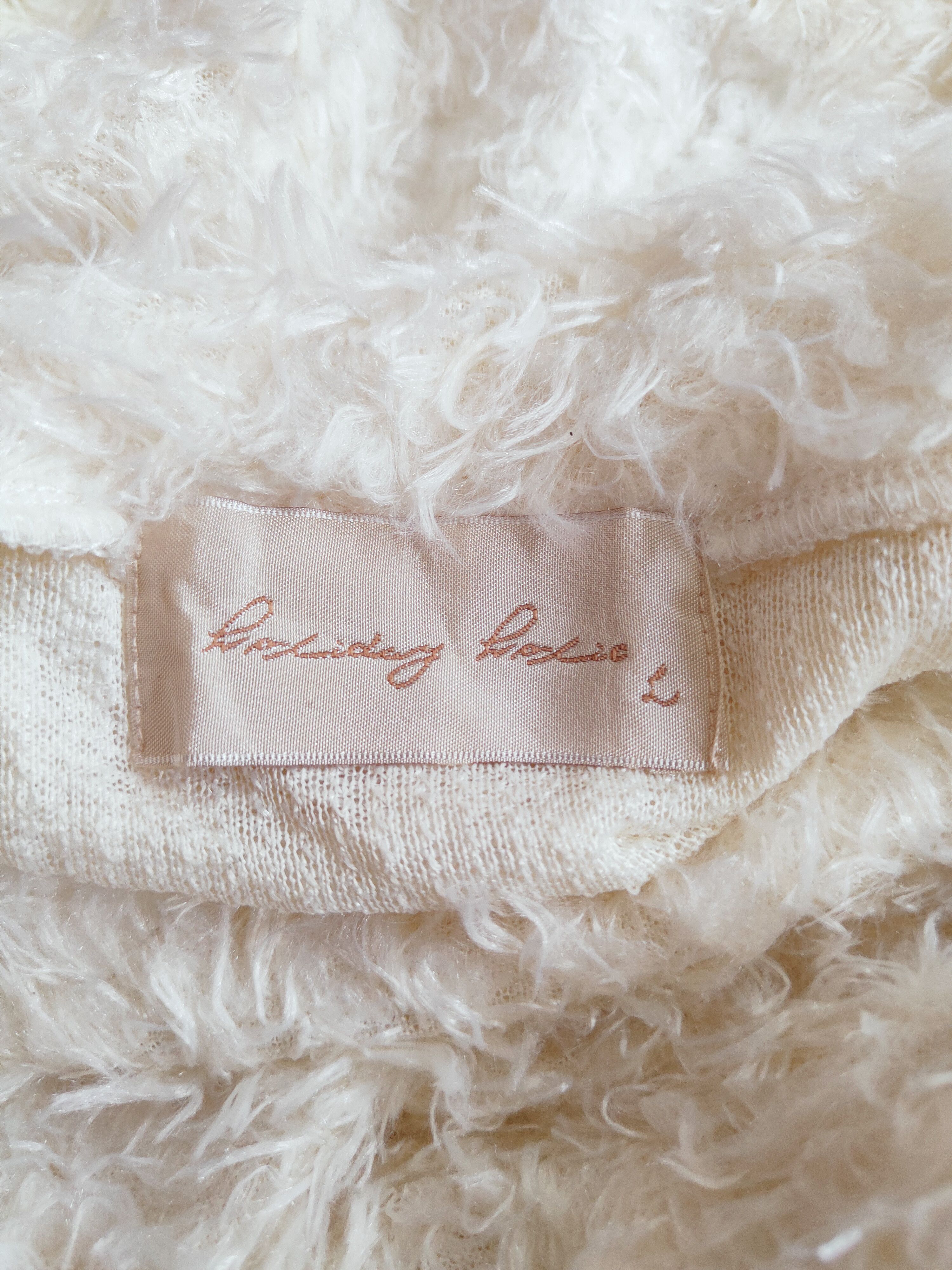 Homespun Knitwear Japan Brand White Shag Shaggy Fur Mohair Knitwear #S252 Size S / US 4 / IT 40 - 10 Thumbnail