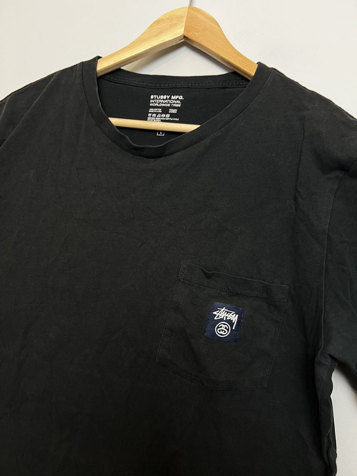 Stussy Rare Y2K Stussy Pocket Mini Logo Streetwear Tee Hype White Size US L / EU 52-54 / 3 - 3 Thumbnail