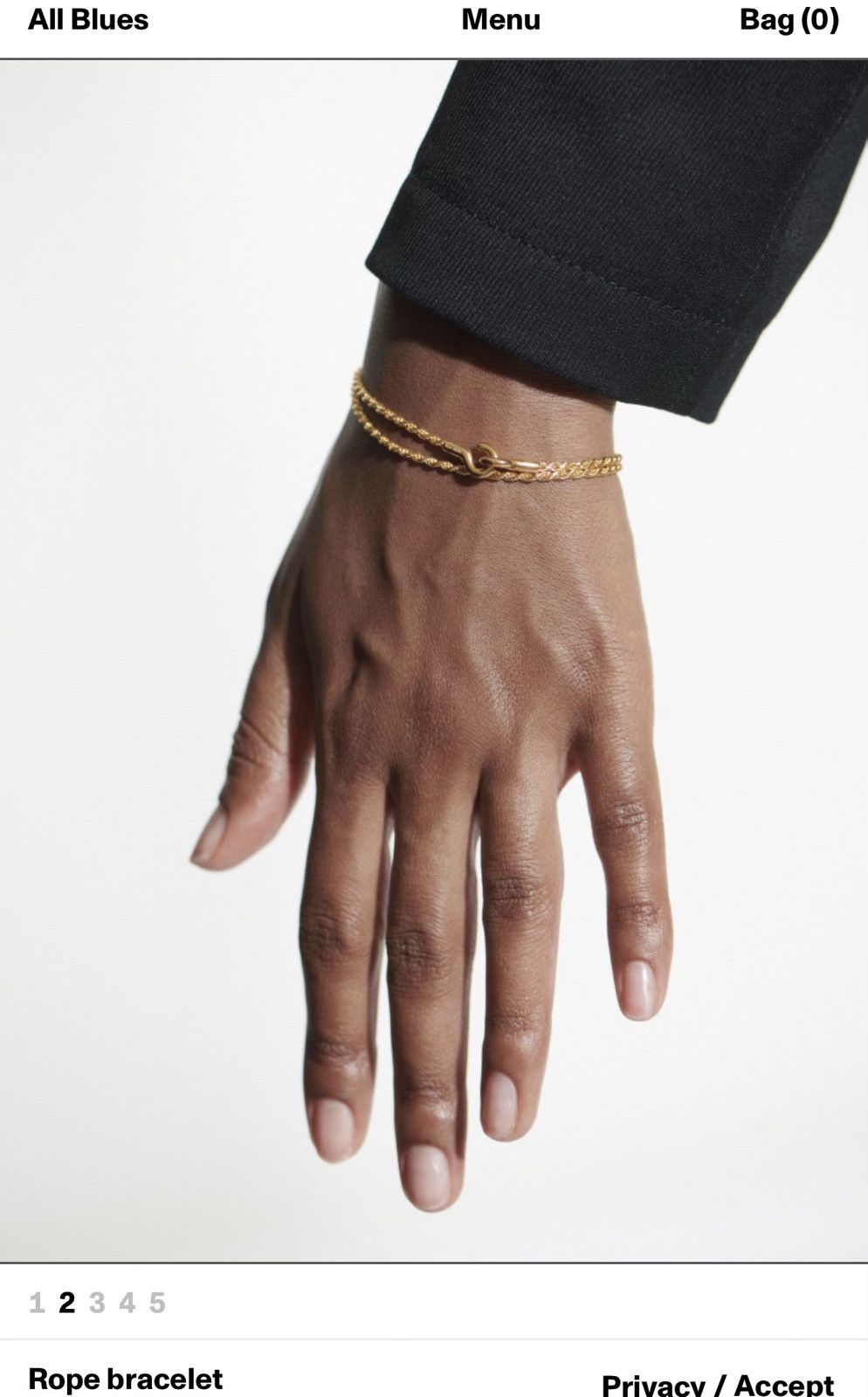 All blues rope bracelet deals