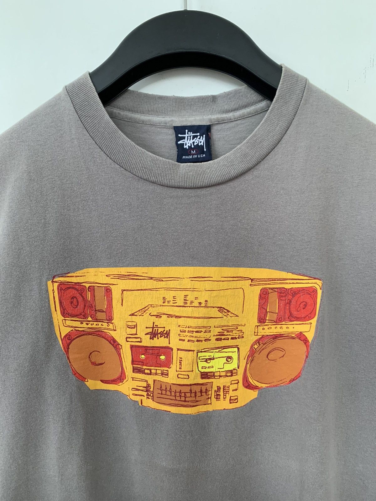 Stussy Vintage 90s Stussy Hip-hop Radio T-Shirt Size US M / EU 48-50 / 2 - 1 Thumbnail