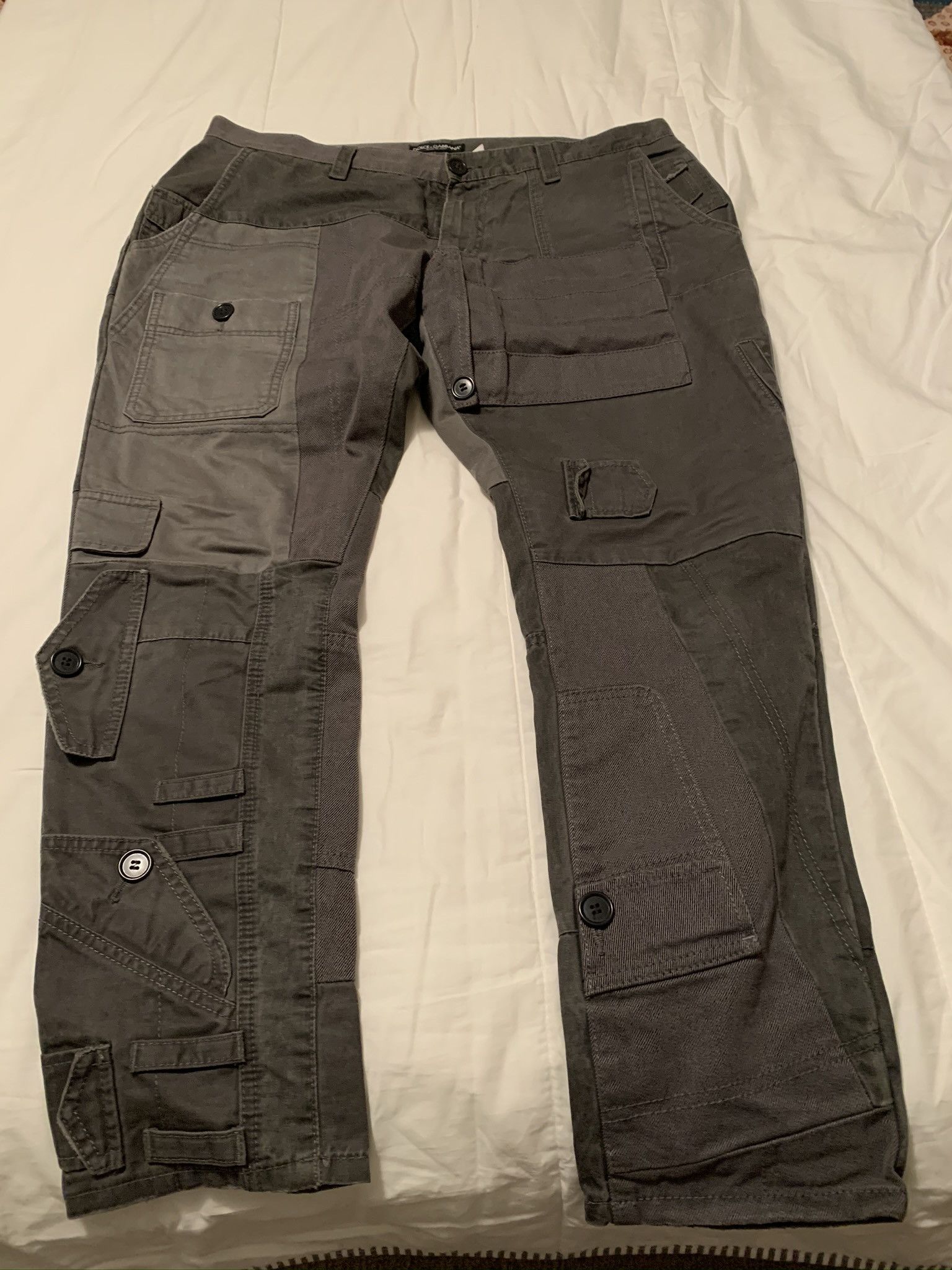 Dolce & Gabbana Grey patchwork pants Size US 36 / EU 52 - 9 Thumbnail