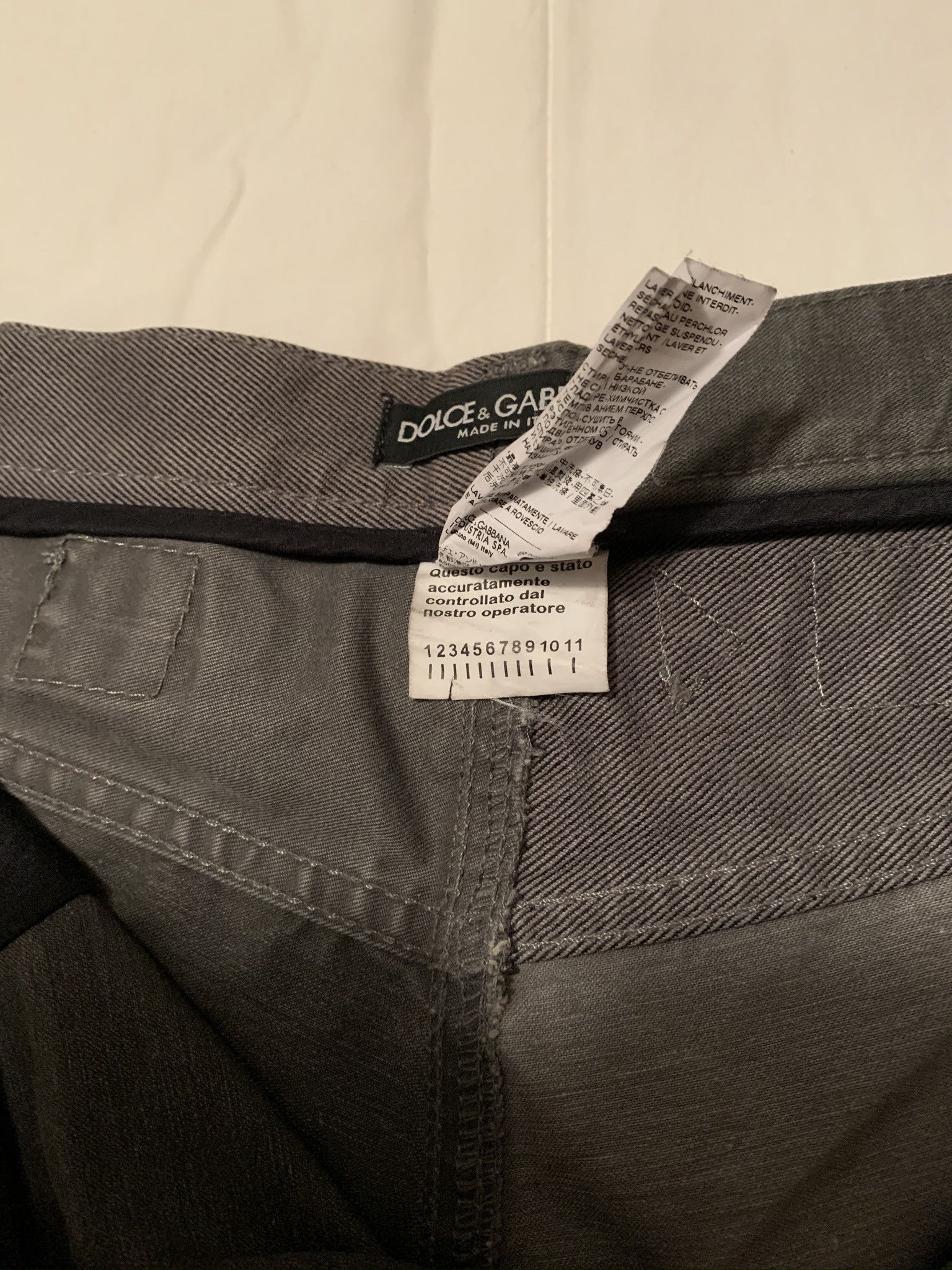Dolce & Gabbana Grey patchwork pants Size US 36 / EU 52 - 5 Thumbnail
