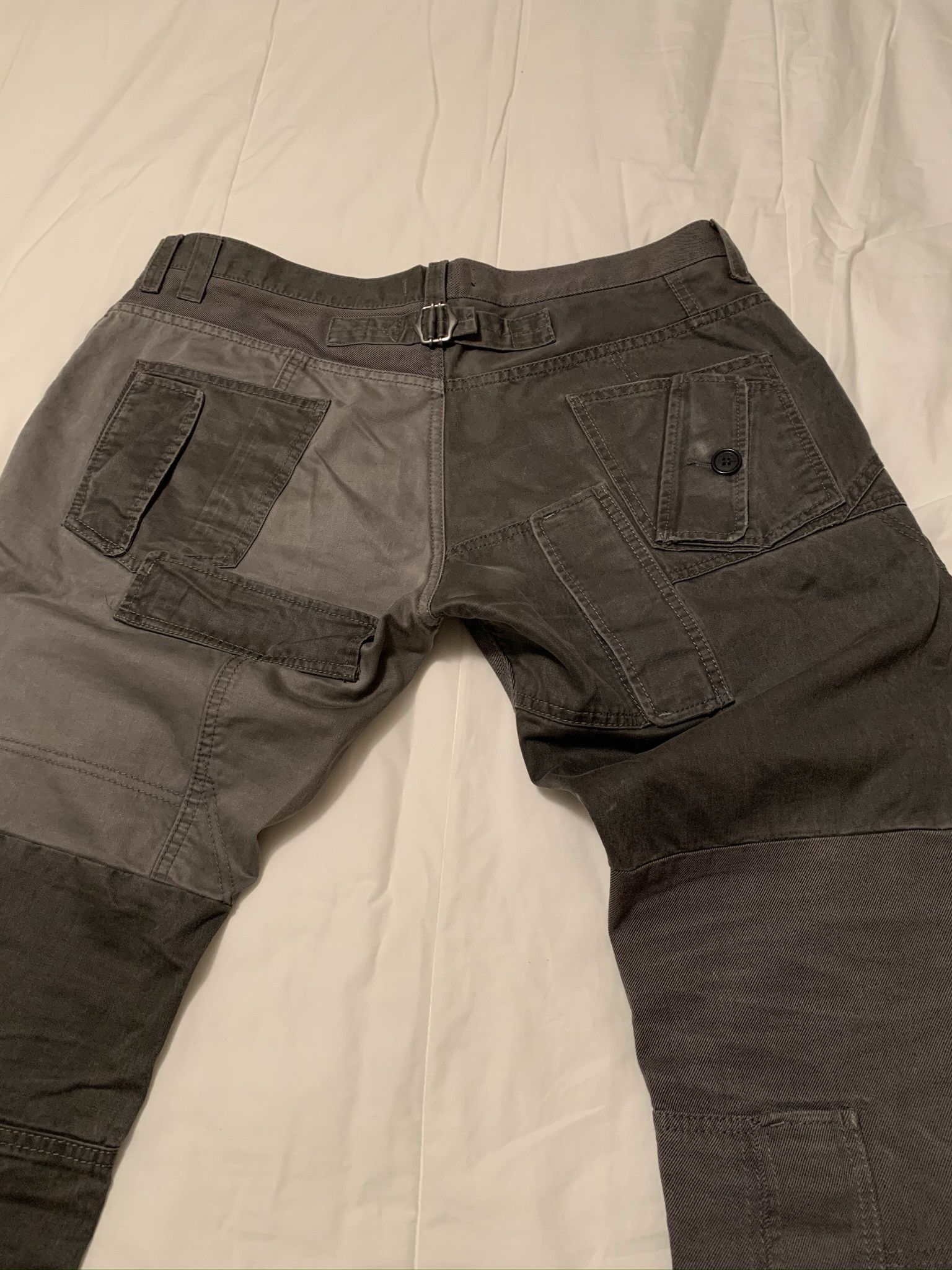 Dolce & Gabbana Grey patchwork pants Size US 36 / EU 52 - 1 Thumbnail
