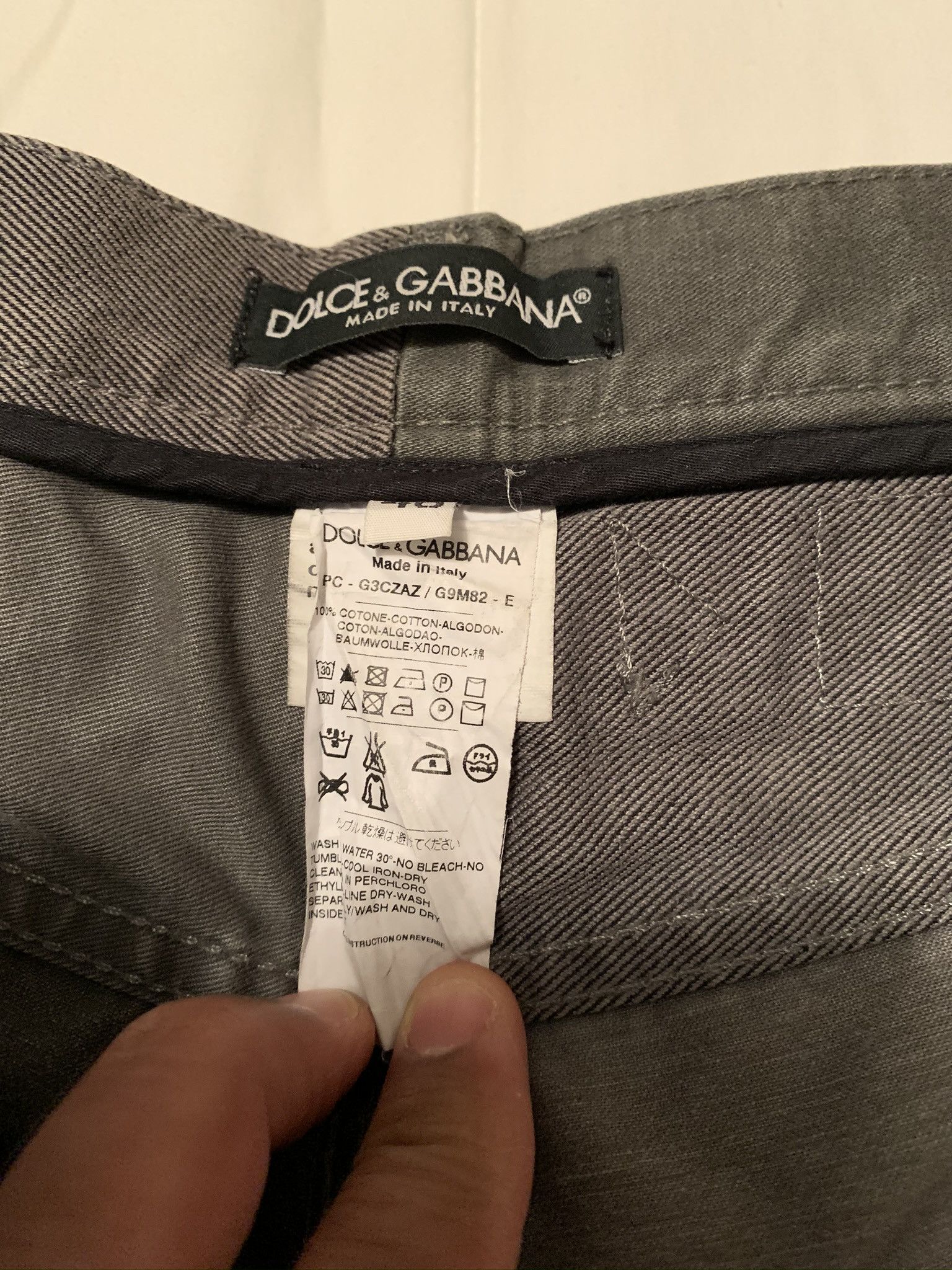 Dolce & Gabbana Grey patchwork pants Size US 36 / EU 52 - 6 Thumbnail