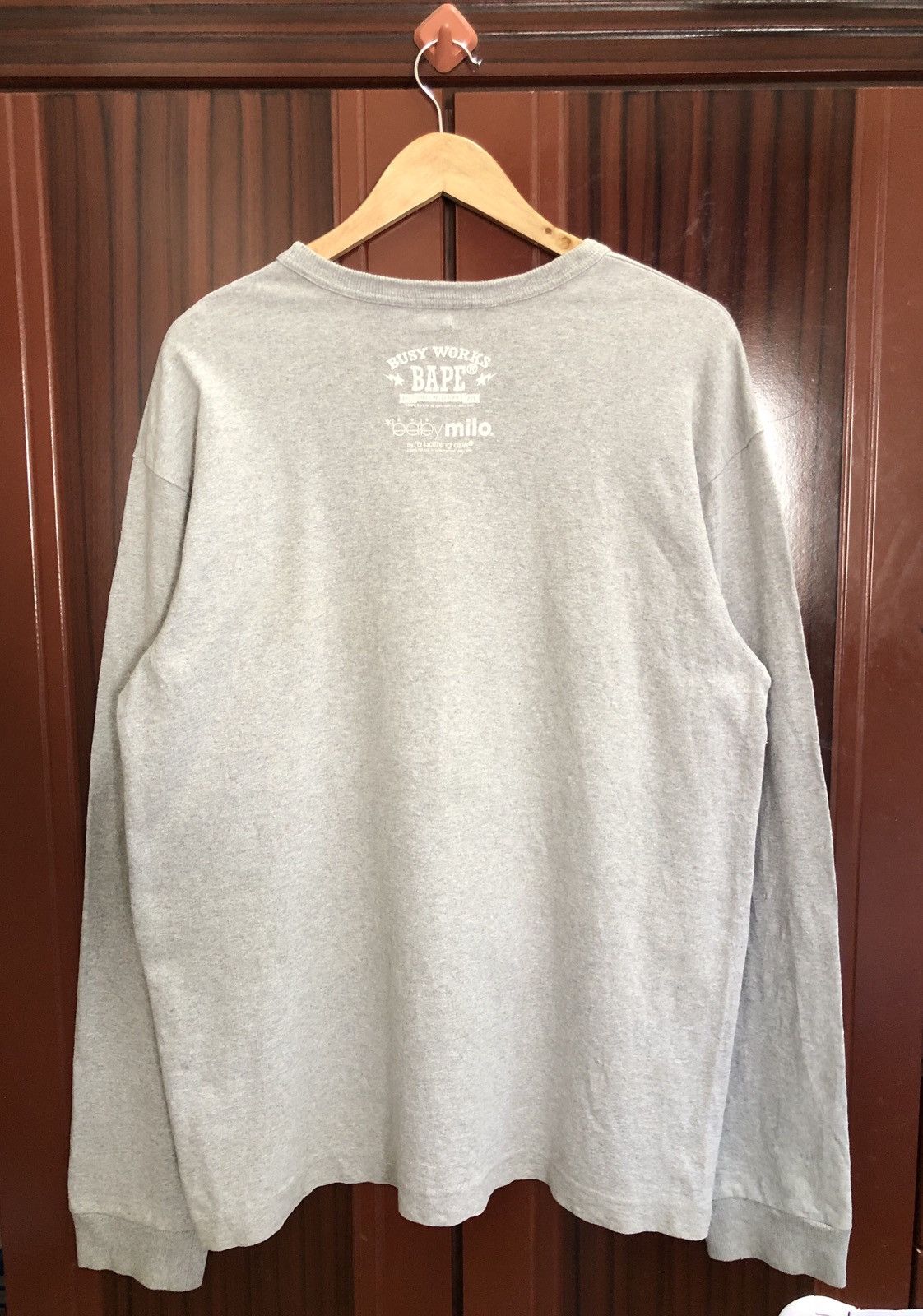 Bape Baby Milo Long Sleeve Tee Size US L / EU 52-54 / 3 - 2 Thumbnail