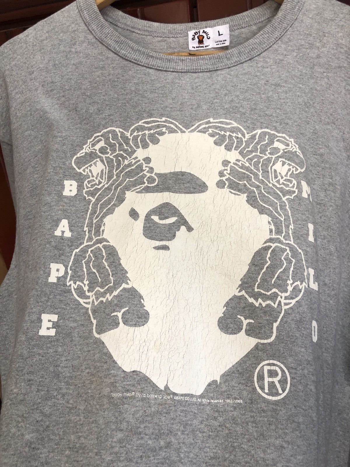 Bape Baby Milo Long Sleeve Tee Size US L / EU 52-54 / 3 - 5 Thumbnail