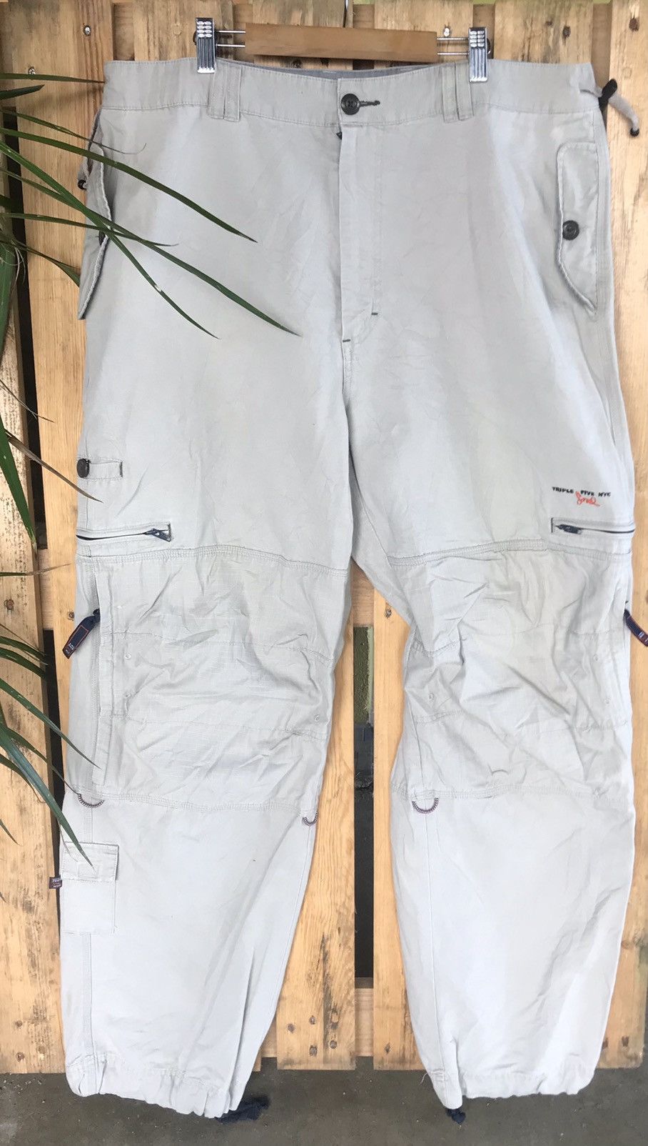 Image of Archival Clothing x Triple 5 Soul VTG Tripe Five Soul Multipocket Utility Bondage Cargo Pant in Bei