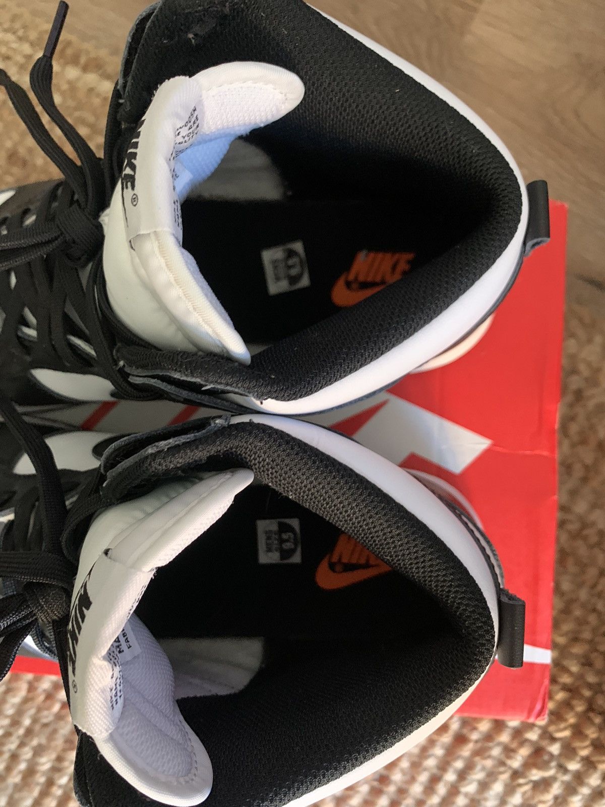 Nike Nike Dunk Hi Retro *Panda* size 9.5 Size US 9.5 / EU 42-43 - 5 Thumbnail