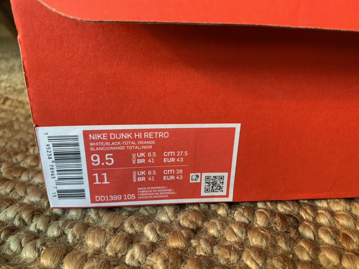 Nike Nike Dunk Hi Retro *Panda* size 9.5 Size US 9.5 / EU 42-43 - 8 Thumbnail