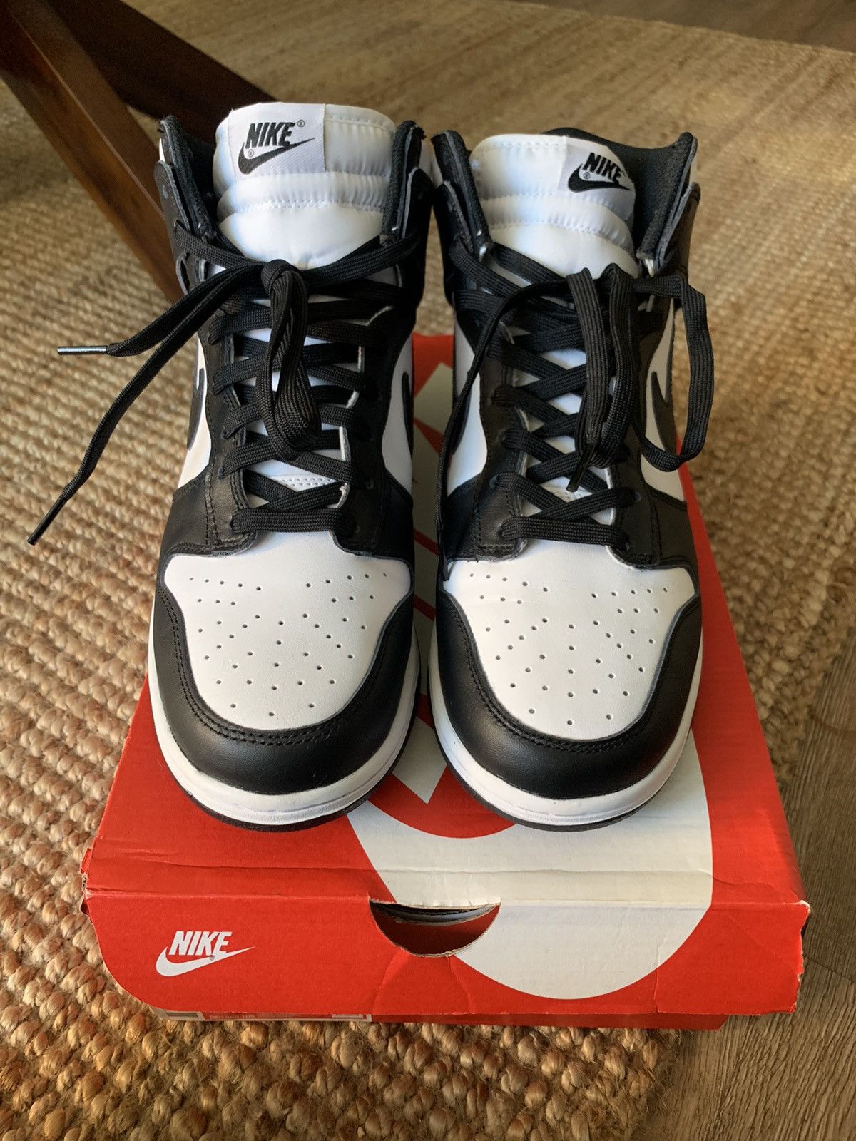 Nike Nike Dunk Hi Retro *Panda* size 9.5 Size US 9.5 / EU 42-43 - 3 Thumbnail