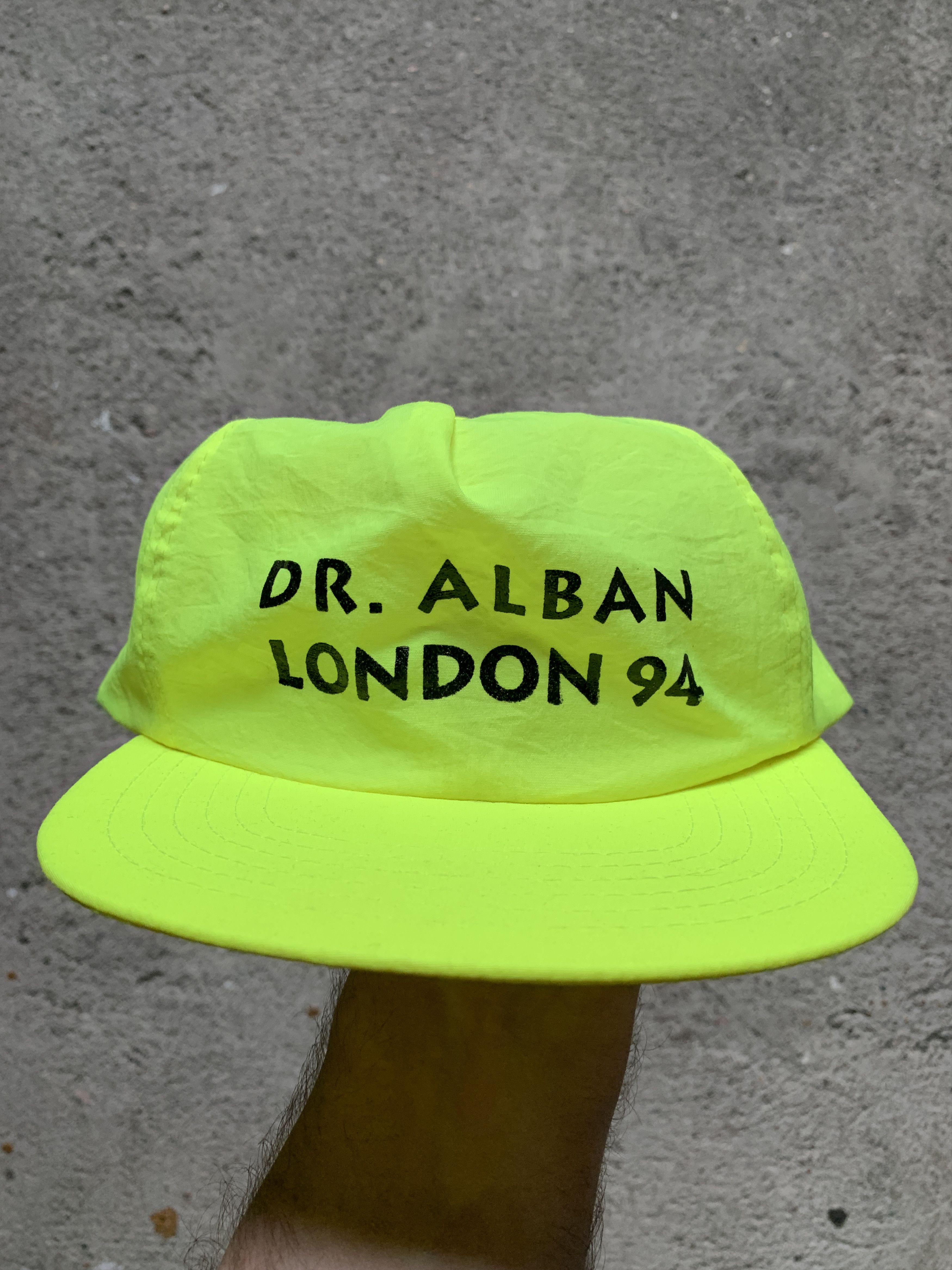 Band Tees Vintage Dr. Alban London 1994 Neon Yellow Hat Size ONE SIZE - 1 Thumbnail