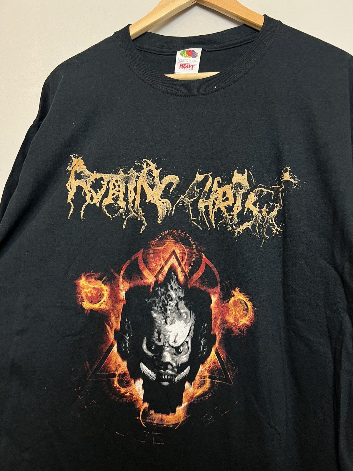 Band Tees Vintage 00s Rotting Christ t shirt 2007 teogonia black metal Size US XL / EU 56 / 4 - 3 Thumbnail