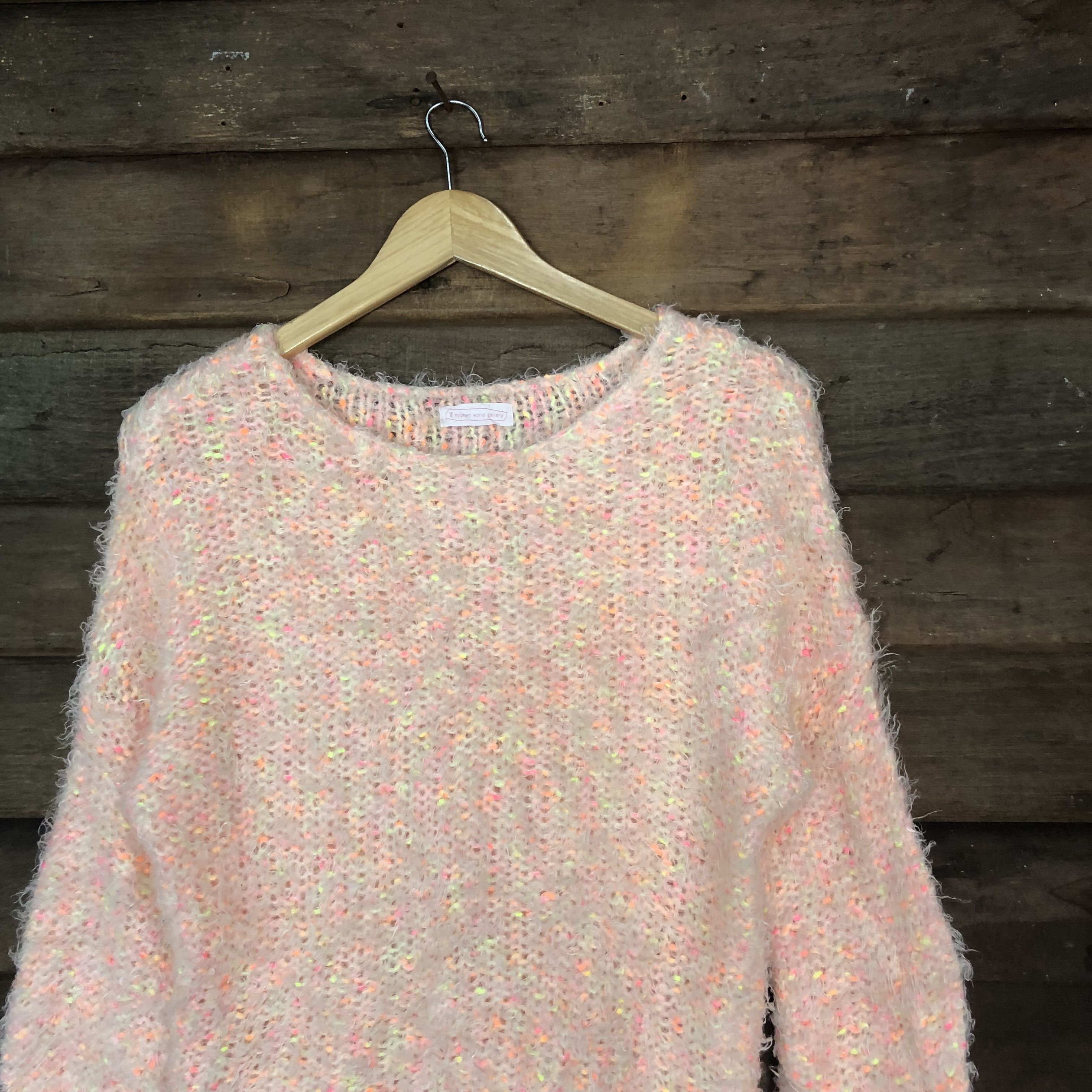 Aran Isles Knitwear × Homespun Knitwear × Japanese Brand Hypen World Gallery Shag Shaggy Fur Mohair knitwear #827 Size L / US 10 / IT 46 - 5 Thumbnail