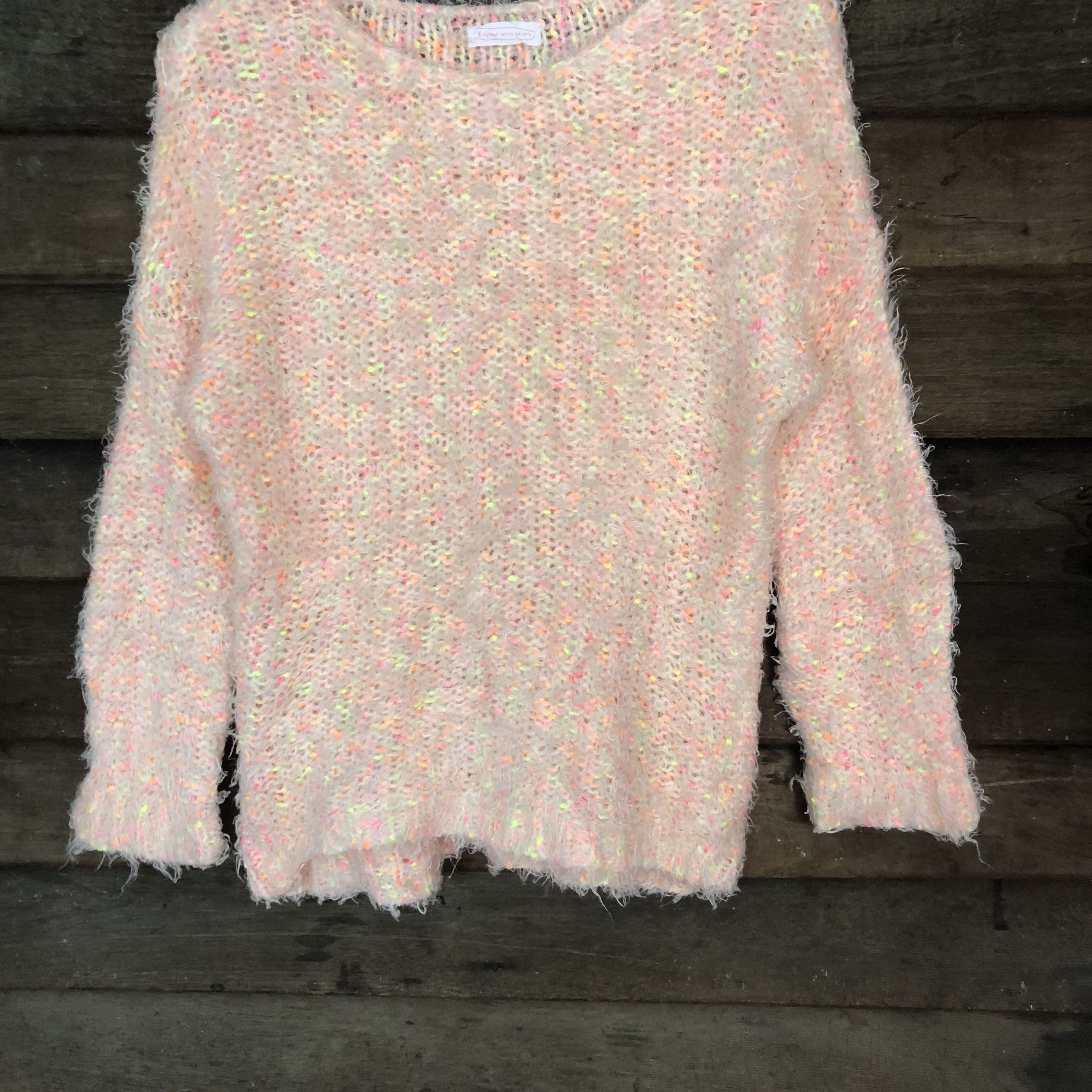 Aran Isles Knitwear × Homespun Knitwear × Japanese Brand Hypen World Gallery Shag Shaggy Fur Mohair knitwear #827 Size L / US 10 / IT 46 - 2 Thumbnail