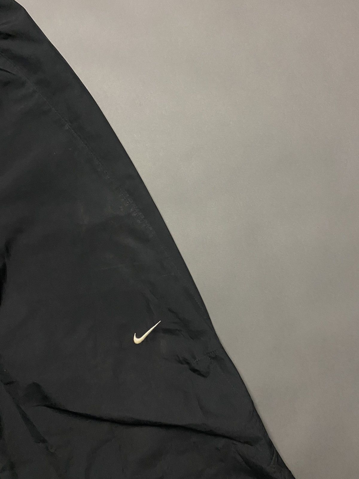 Nike × Vintage Nike vintage black track pants parachute small swoosh 2000s Size US 34 / EU 50 - 2 Thumbnail