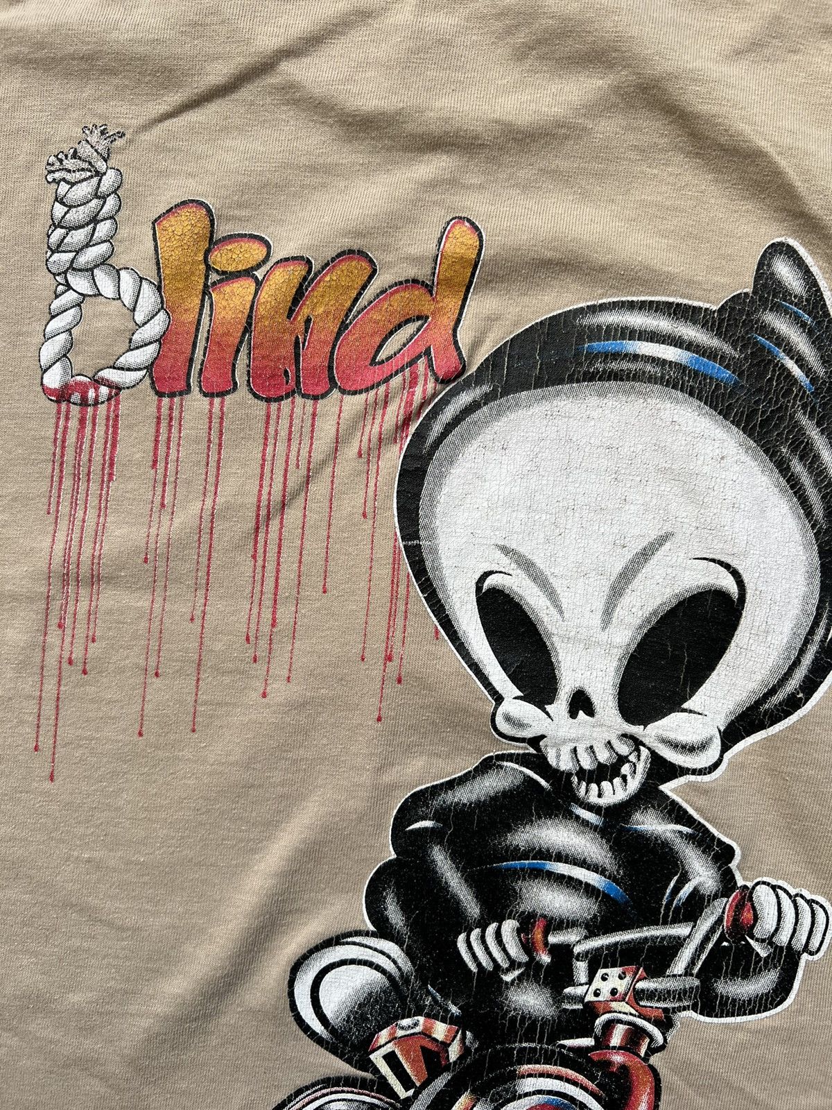 Rap Tees × Vintage BLIND Reaper Skateboards Vintage Tee Shirt Size US L / EU 52-54 / 3 - 11 Thumbnail