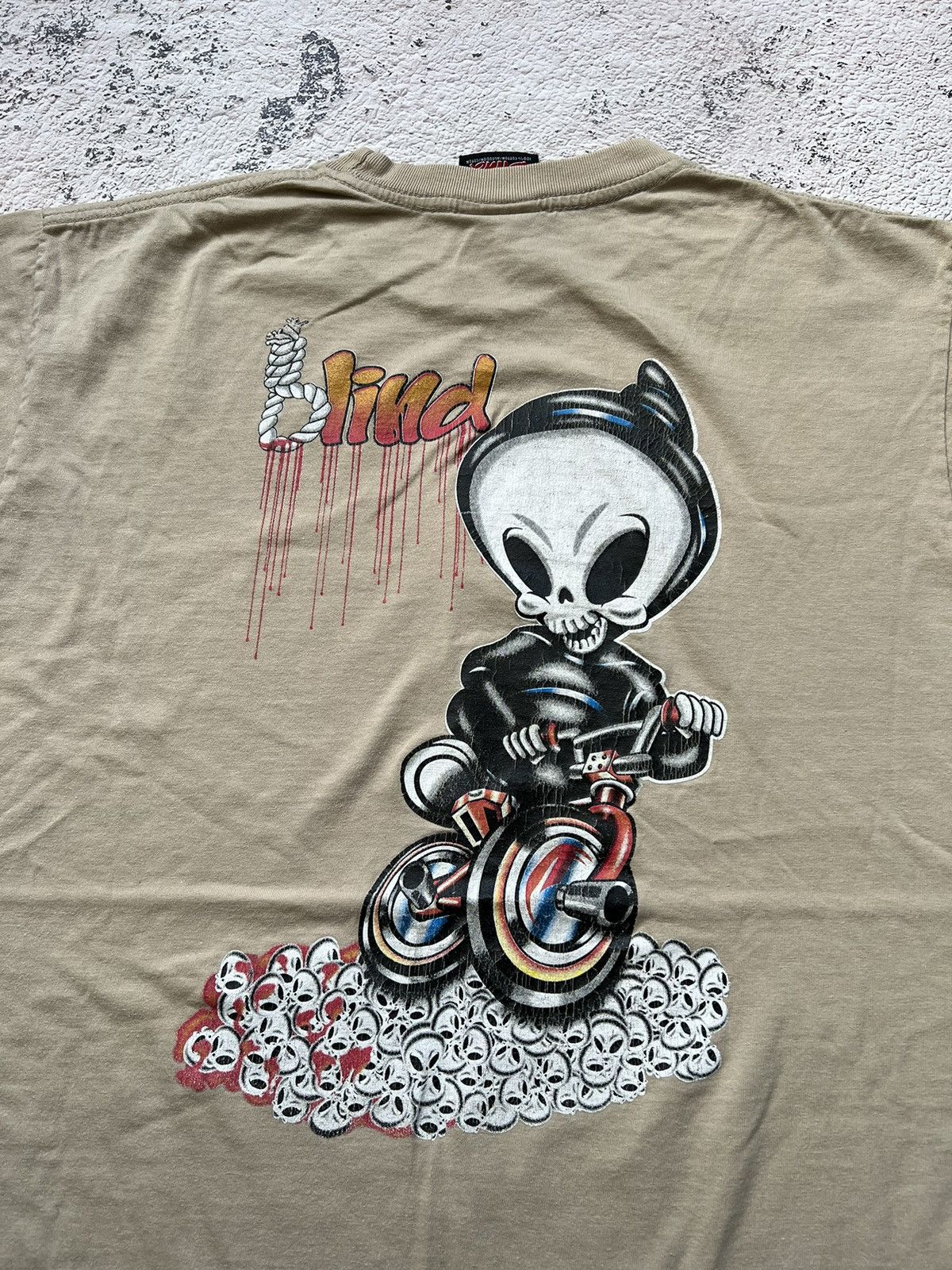 Rap Tees × Vintage BLIND Reaper Skateboards Vintage Tee Shirt Size US L / EU 52-54 / 3 - 10 Thumbnail