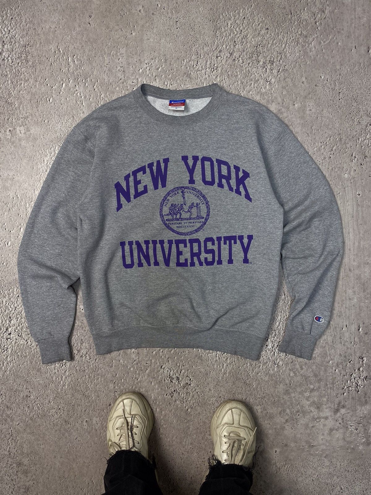 Vintage Y2K Chamion New York university sweatshirt