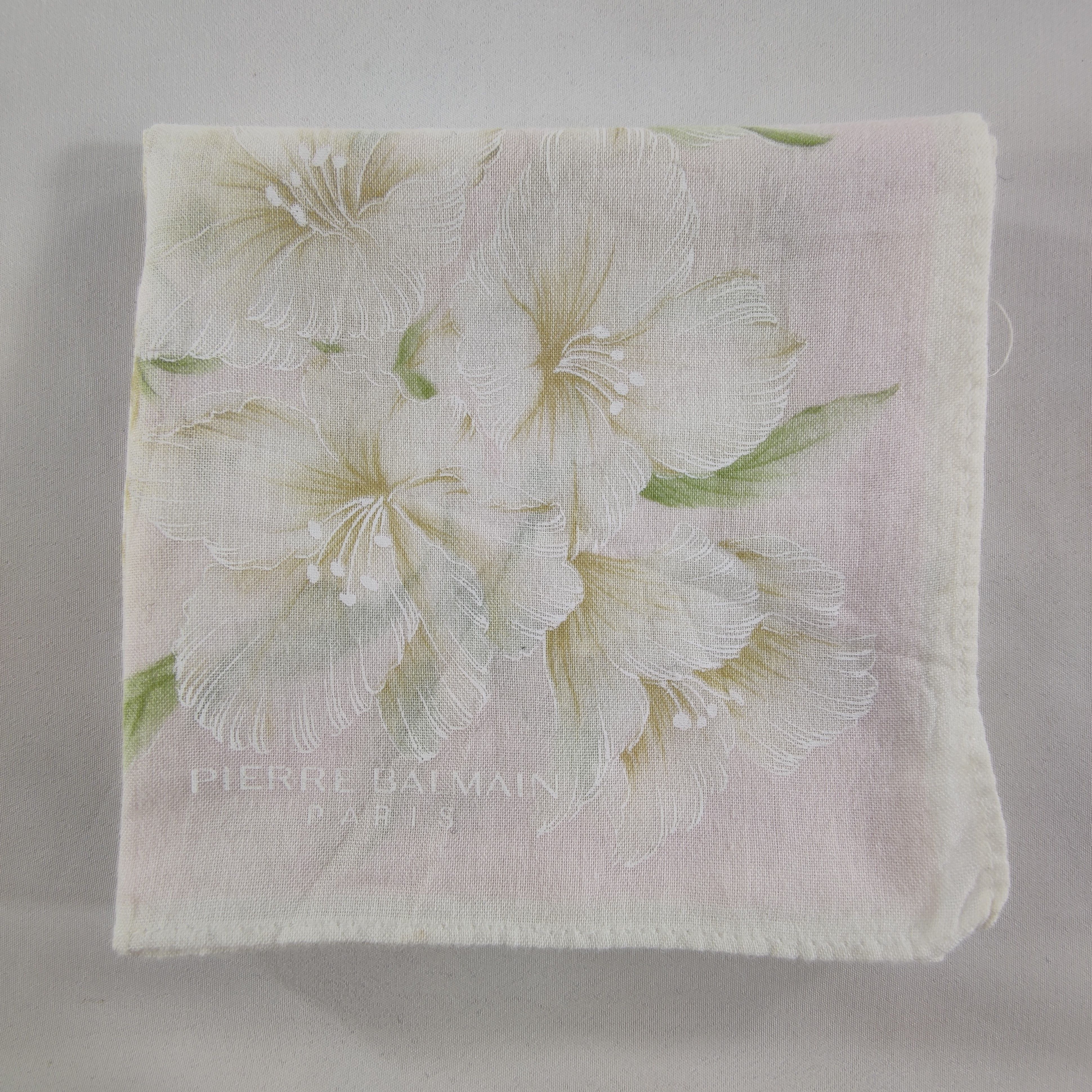 Pierre Balmain × Vintage Pierre Balmain Handkerchief/Neckerchief/Bandana HC115 Size ONE SIZE - 4 Thumbnail