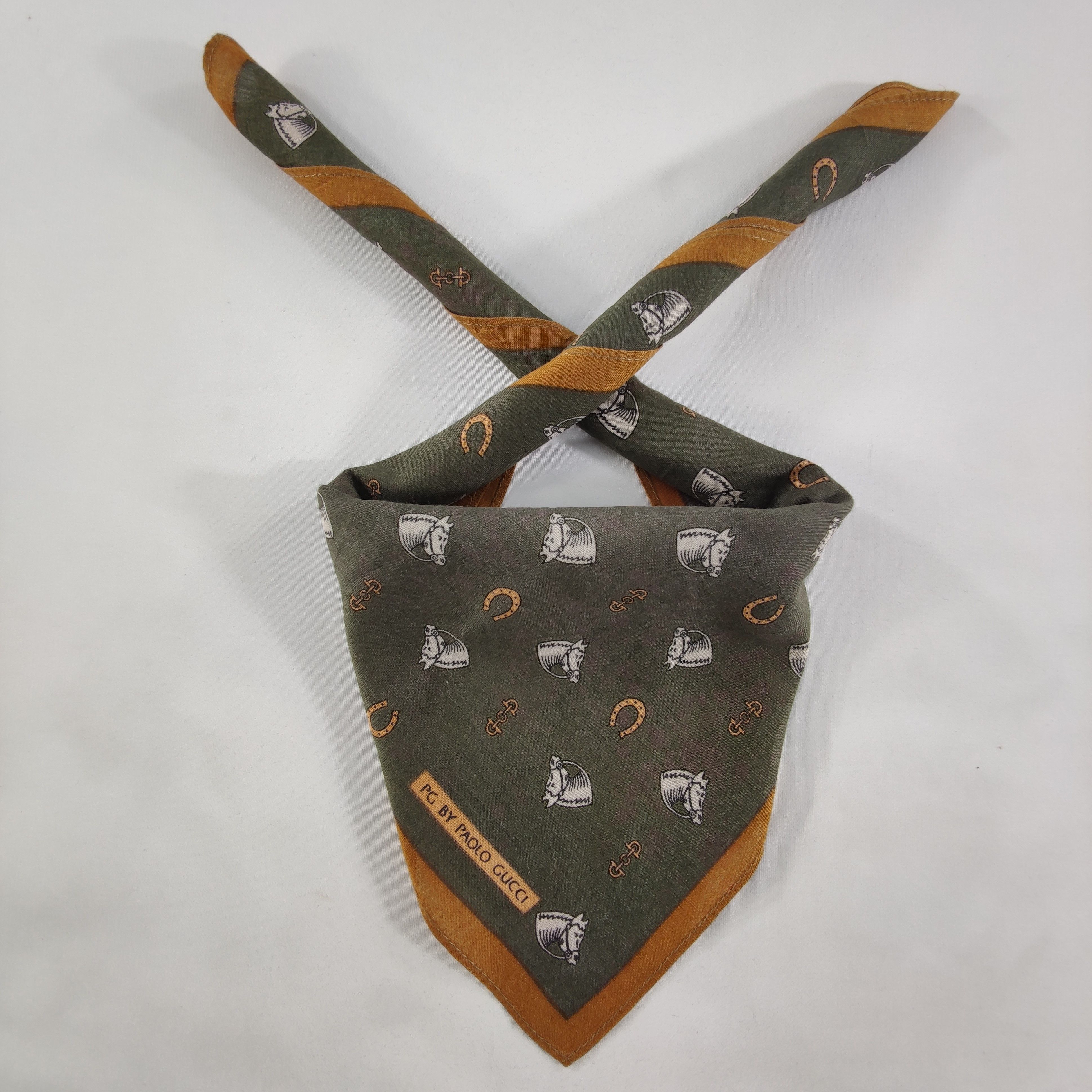 Paolo Gucci × Vintage Paolo Gucci Handkerchief/Neckerchief/Bandana HC139 Size ONE SIZE - 1 Thumbnail