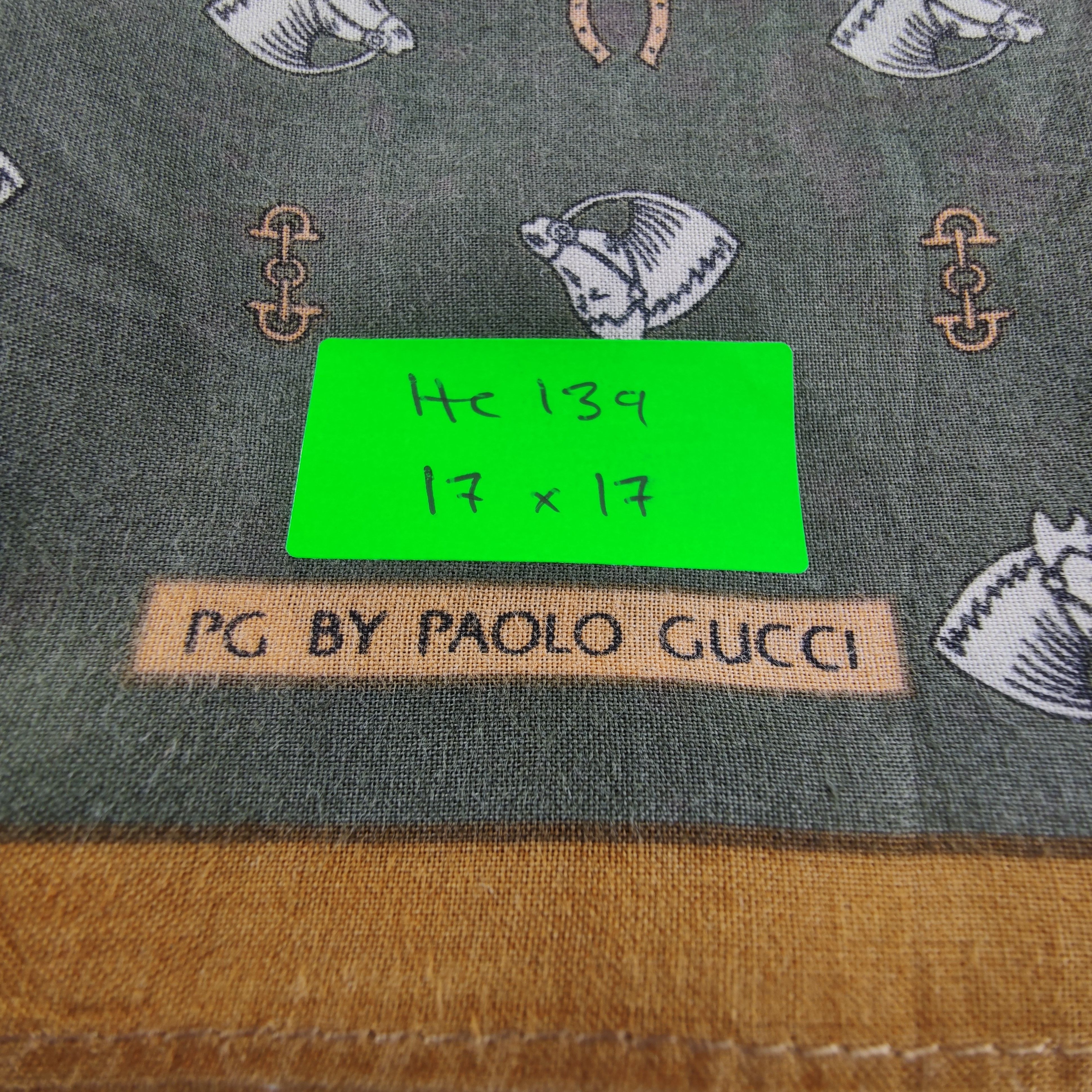 Paolo Gucci × Vintage Paolo Gucci Handkerchief/Neckerchief/Bandana HC139 Size ONE SIZE - 5 Thumbnail