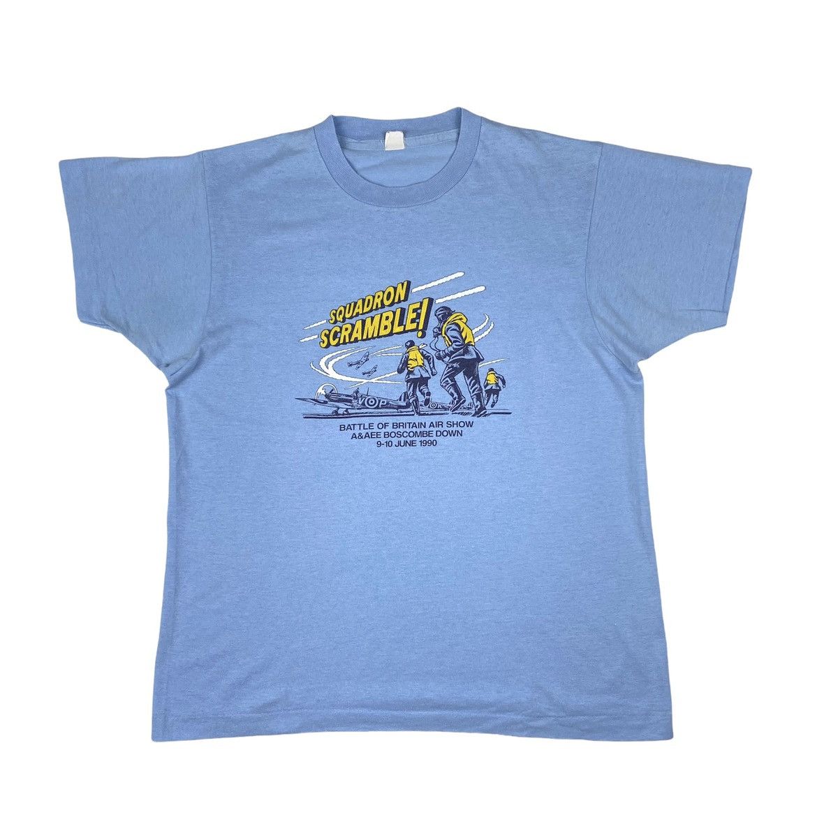 Breitling 1990 Vintage Squadron Scramble Britain Air Force T Shirt Size US M / EU 48-50 / 2 - 1 Thumbnail