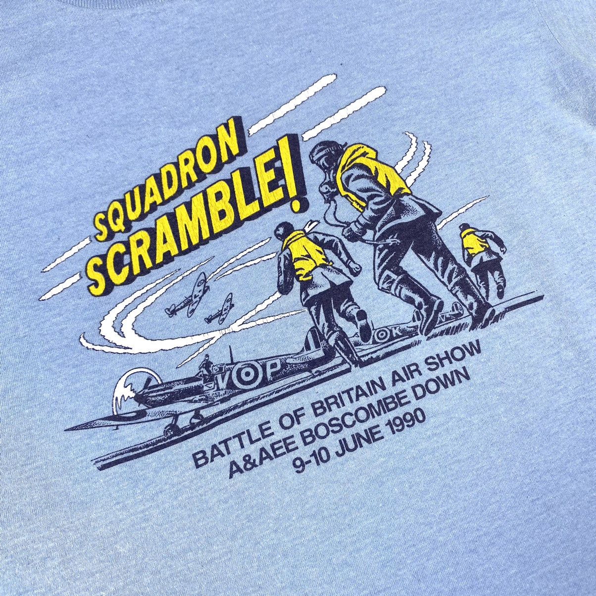 Breitling 1990 Vintage Squadron Scramble Britain Air Force T Shirt Size US M / EU 48-50 / 2 - 2 Thumbnail