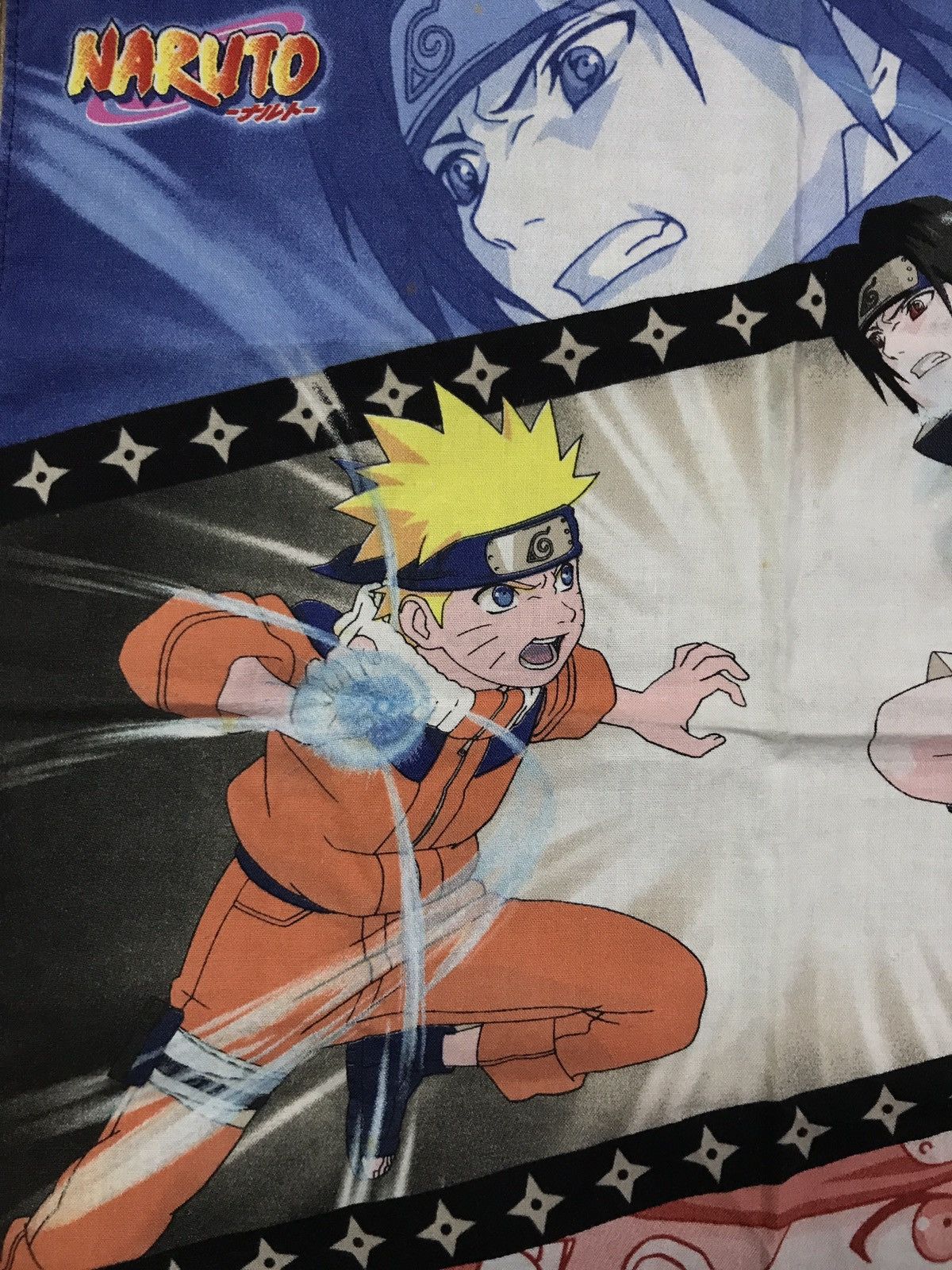 Anime × Vintage VINTAGE HANDKERCHIEF NARUTO VS SASUKE Size ONE SIZE - 2 Thumbnail