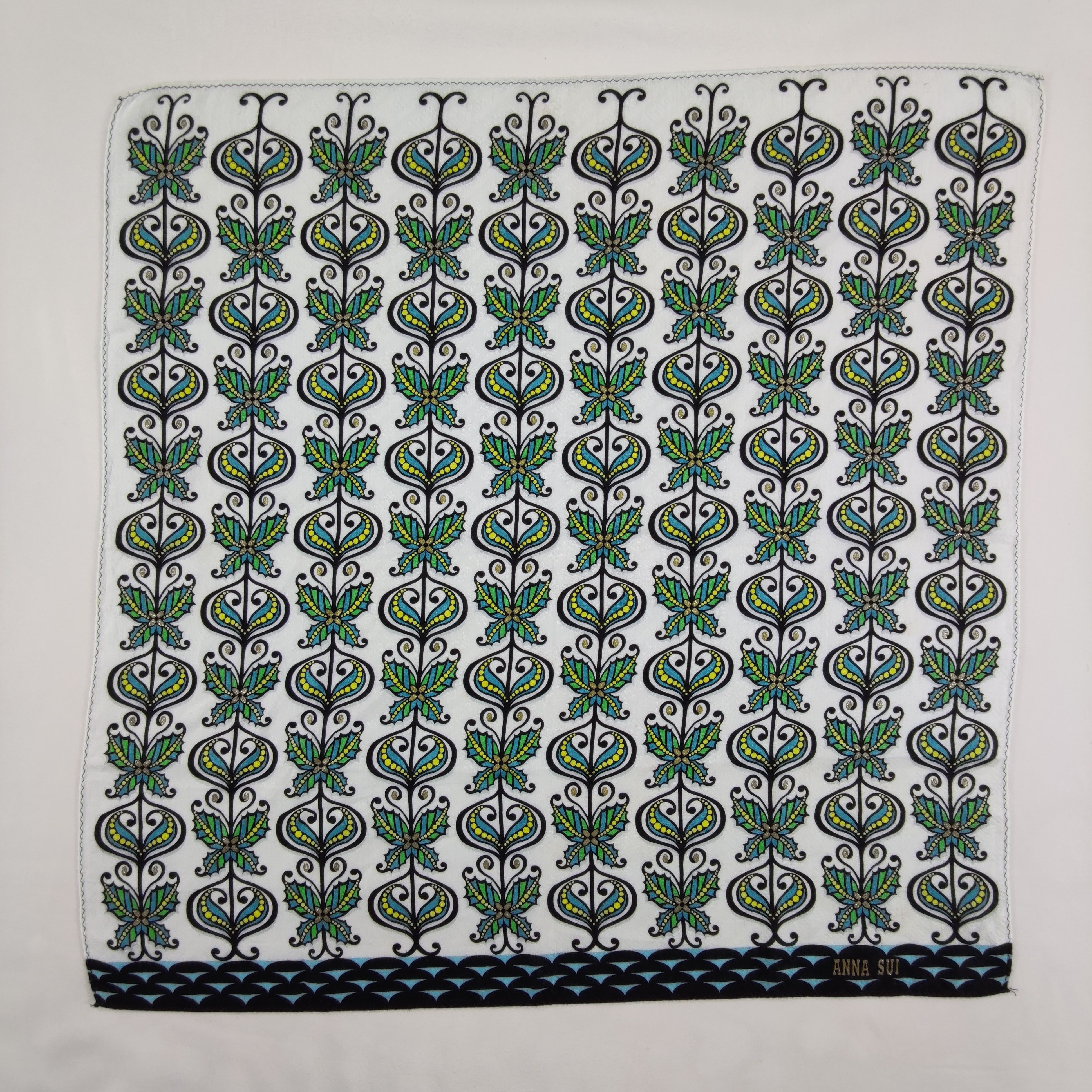 Anna Sui × Vintage Anna Sui Handkerchief/Neckerchief/Bandana HC327 Size ONE SIZE - 2 Thumbnail