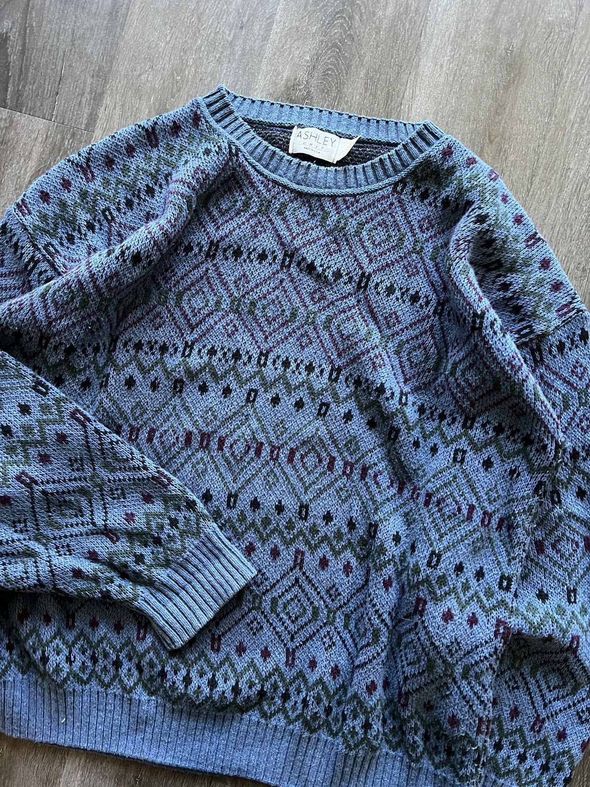 Coogi Vintage 80s unique geometric pattern heavy knit sweater Size US XL / EU 56 / 4 - 2 Thumbnail
