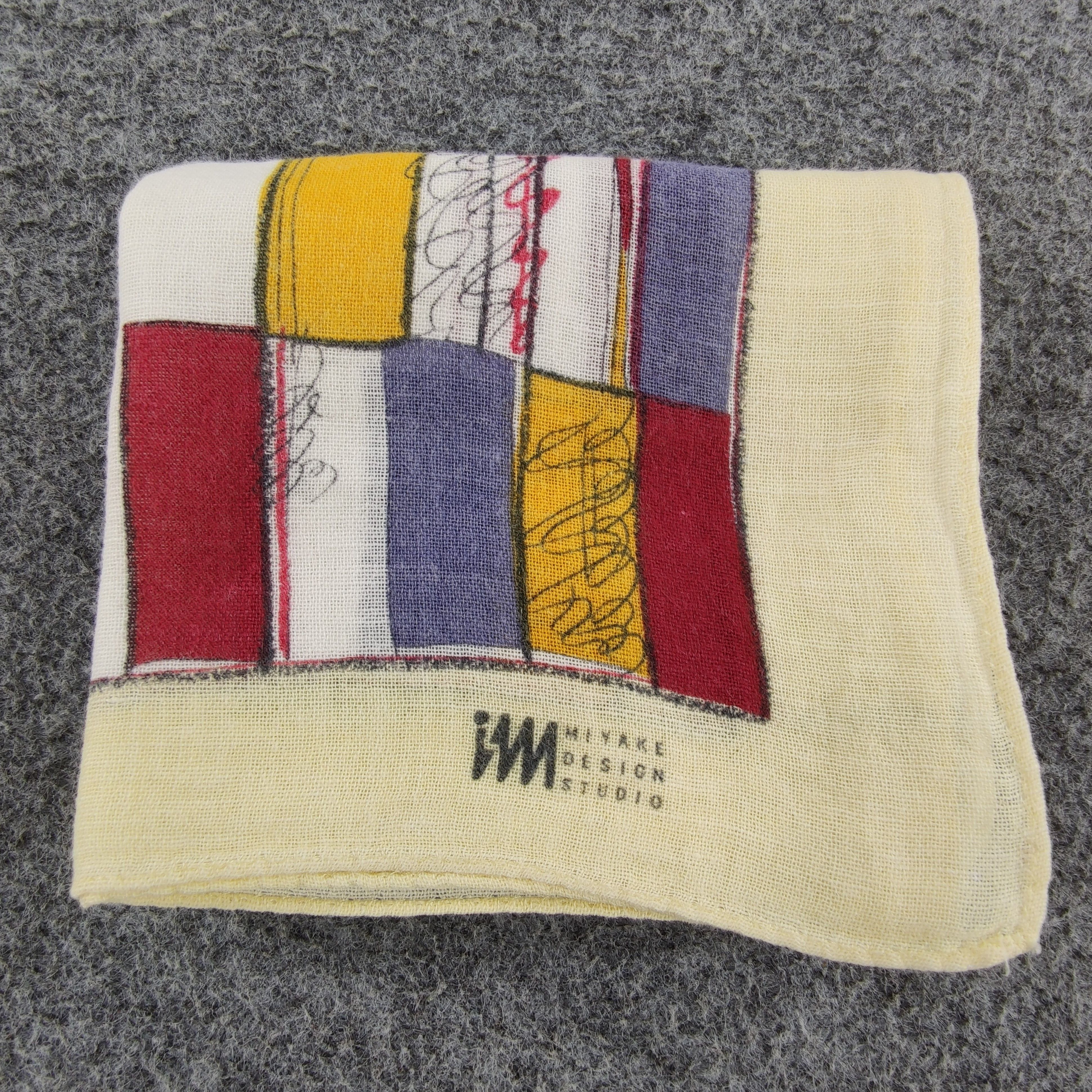Issey Miyake × Vintage Issey Miyake Handkerchief/Neckerchief/Bandana HC477 Size ONE SIZE - 5 Thumbnail