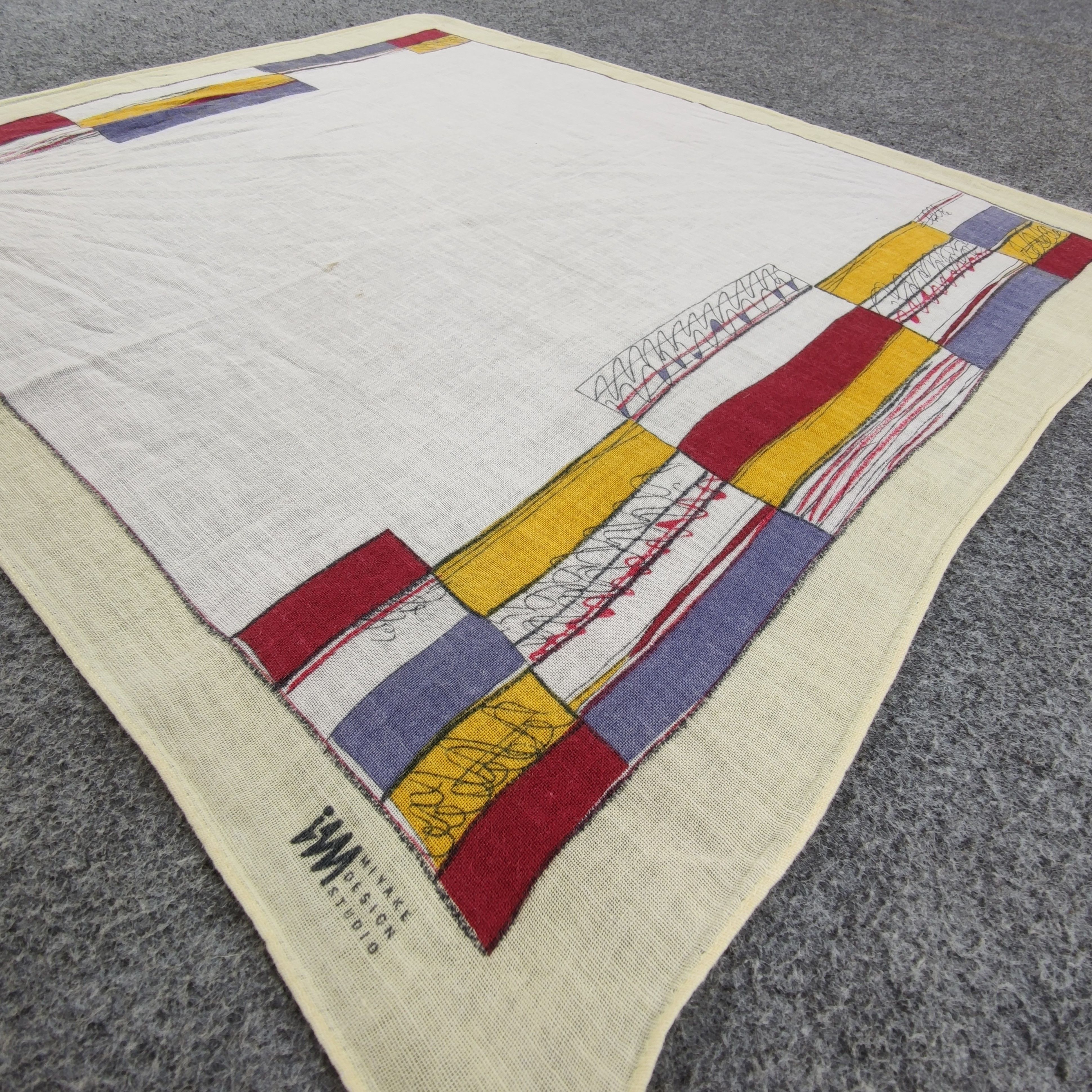 Issey Miyake × Vintage Issey Miyake Handkerchief/Neckerchief/Bandana HC477 Size ONE SIZE - 3 Thumbnail