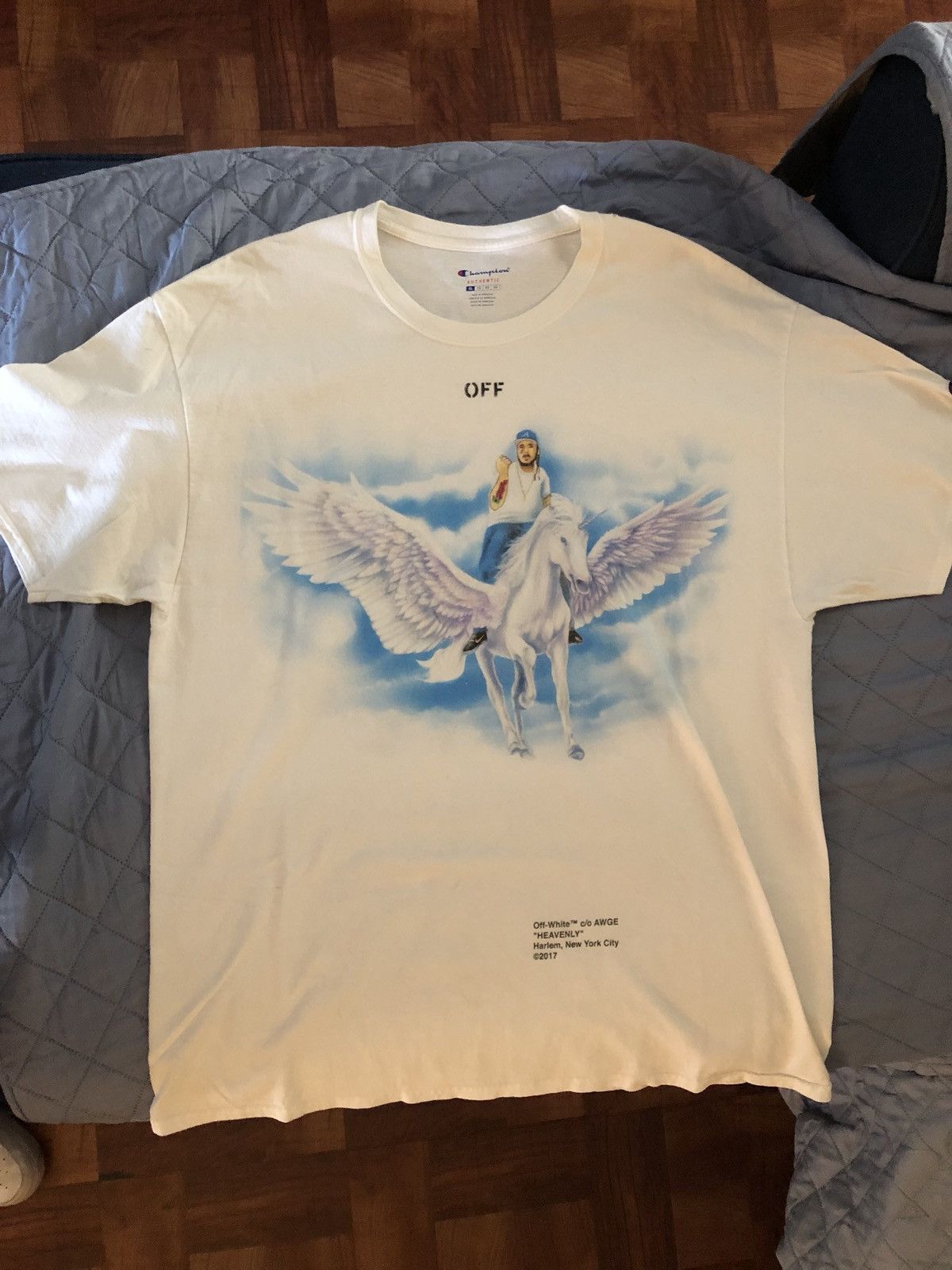 OffWhite YAMS DAY OFF WHITE TEE Grailed