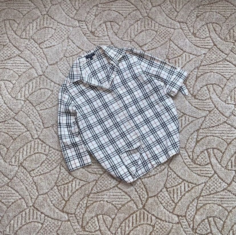 Burberry × Designer Burberry M nova check shirt dress striped button up blouse Size M / US 6-8 / IT 42-44 - 9 Thumbnail