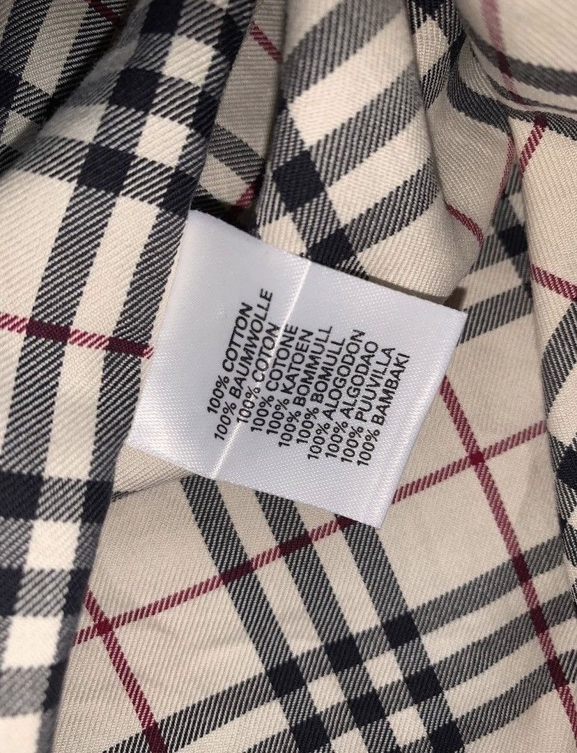 Burberry × Designer Burberry M nova check shirt dress striped button up blouse Size M / US 6-8 / IT 42-44 - 20 Thumbnail