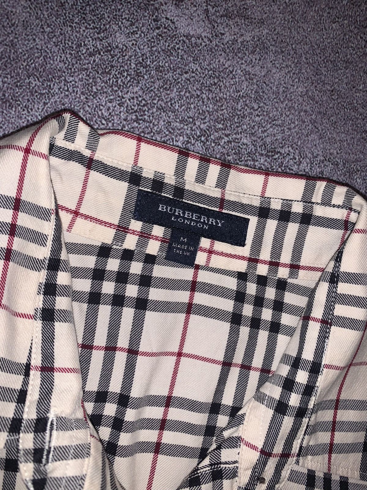 Burberry × Designer Burberry M nova check shirt dress striped button up blouse Size M / US 6-8 / IT 42-44 - 7 Thumbnail