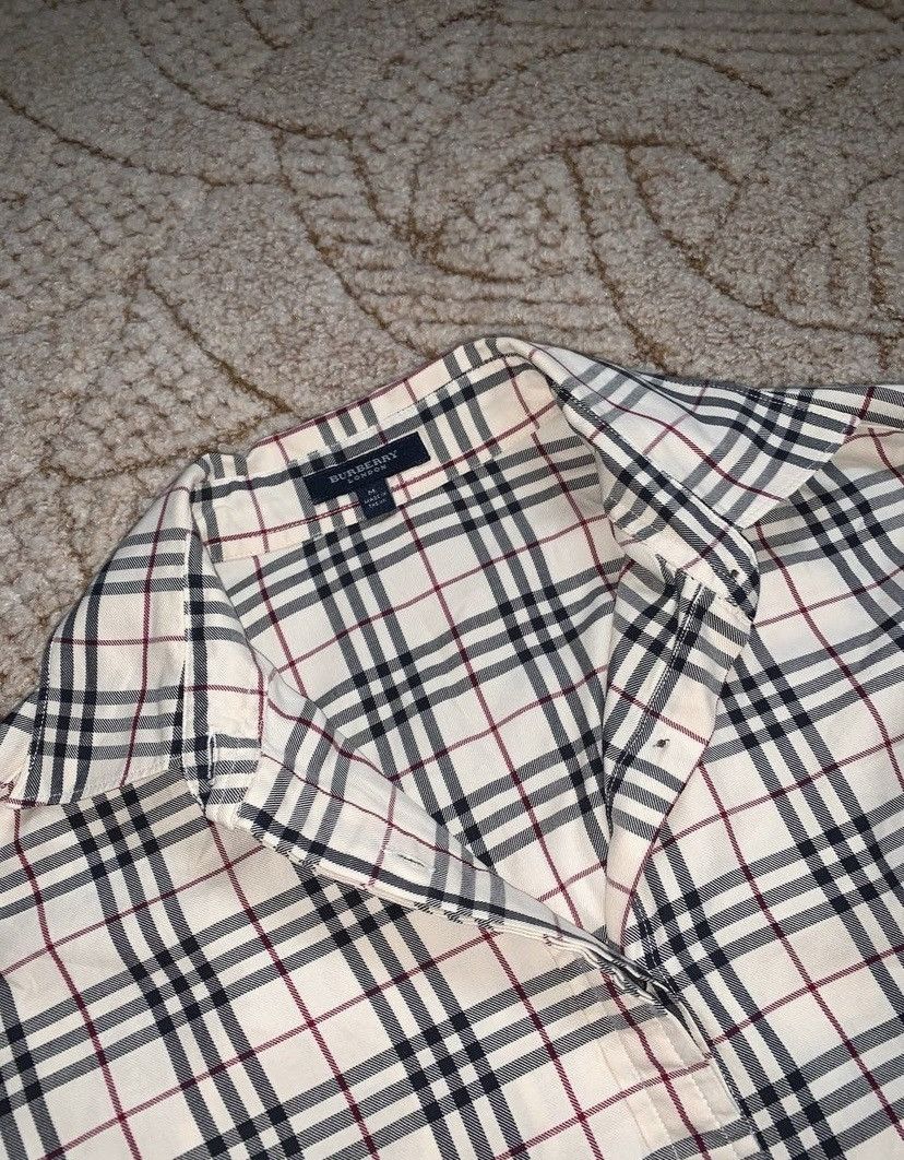 Burberry × Designer Burberry M nova check shirt dress striped button up blouse Size M / US 6-8 / IT 42-44 - 13 Thumbnail