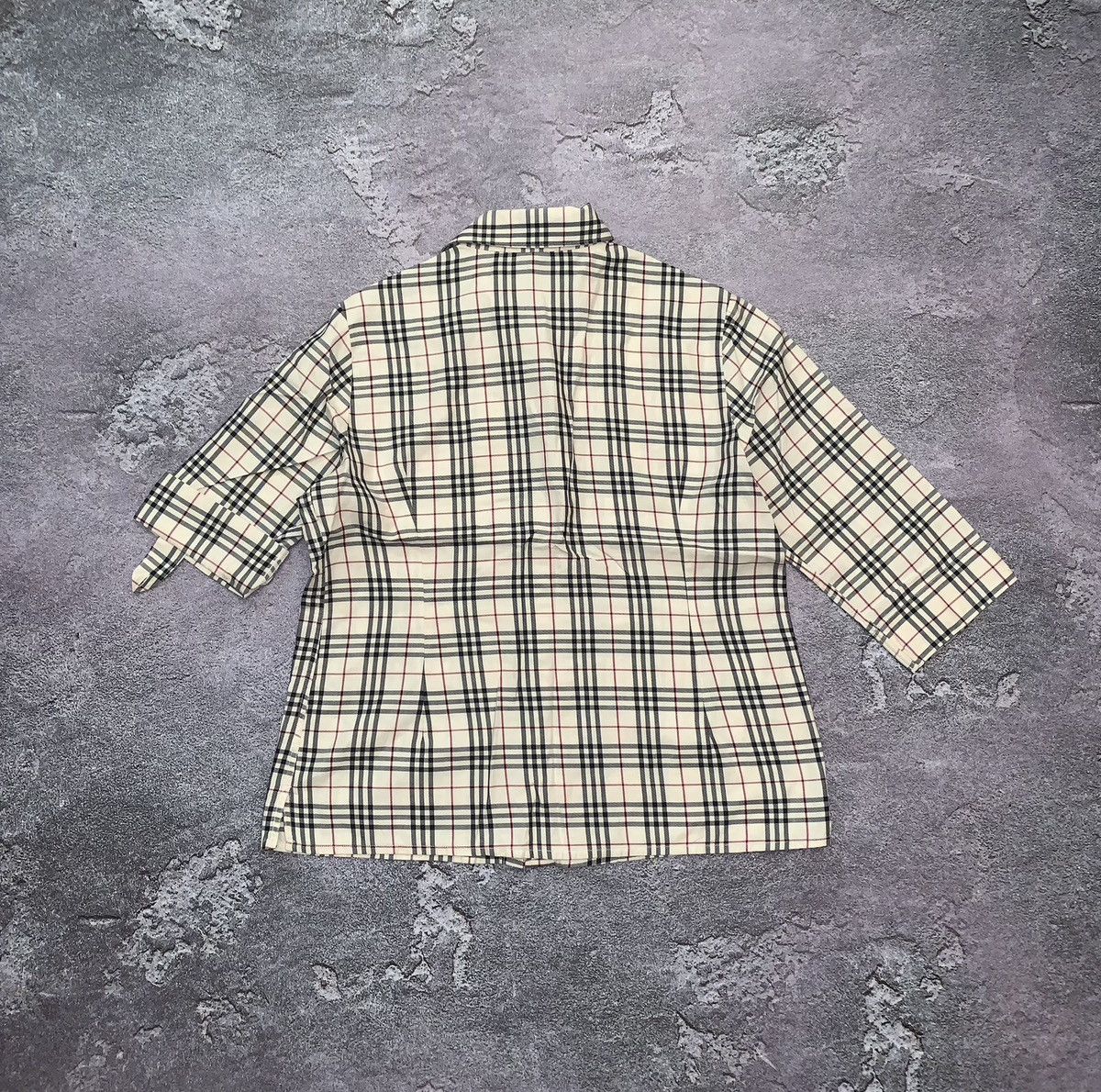 Burberry × Designer Burberry M nova check shirt dress striped button up blouse Size M / US 6-8 / IT 42-44 - 8 Thumbnail