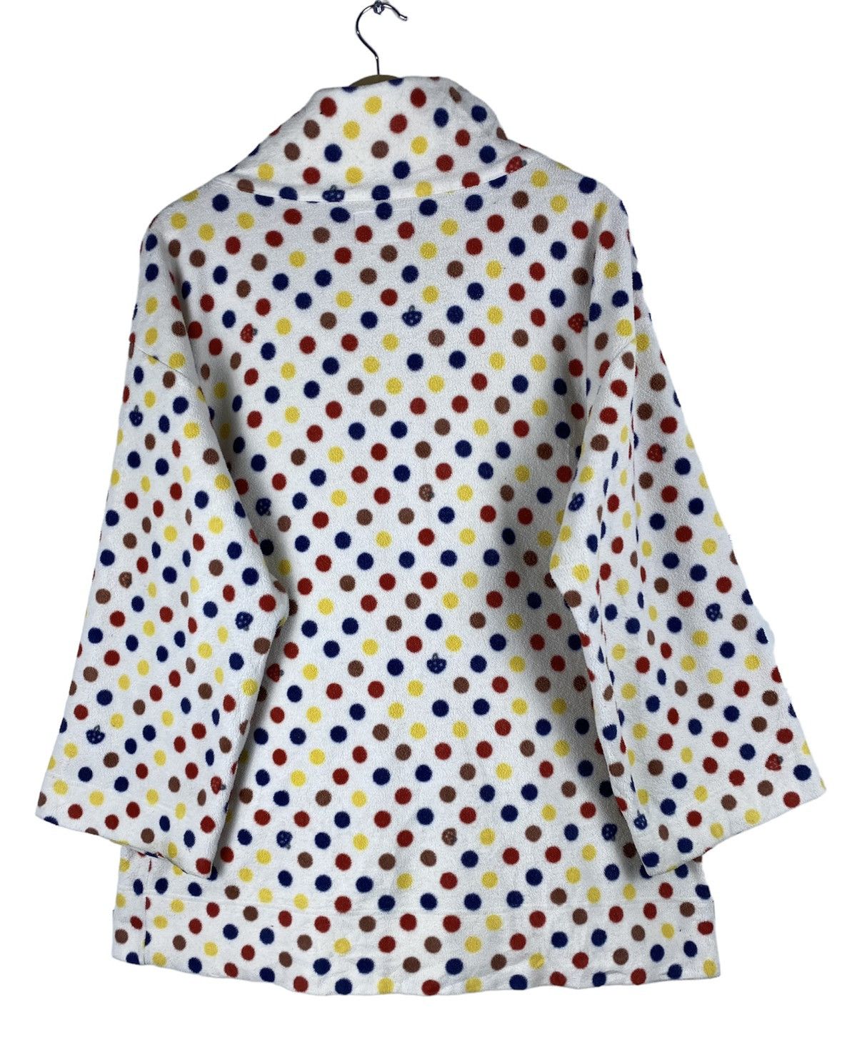 Issey Miyake Vintage Issey Miyake Fleece Polkadot Button Up Shirts Size US M / EU 48-50 / 2 - 2 Thumbnail