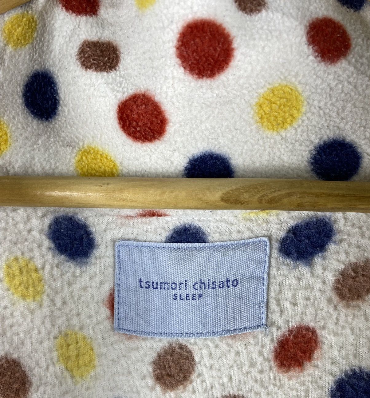 Issey Miyake Vintage Issey Miyake Fleece Polkadot Button Up Shirts Size US M / EU 48-50 / 2 - 4 Thumbnail